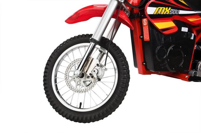 Razor MX500 Dirt Rocket 36V Electric Toy Dirt Bike & Full Face Youth Helmet, Red