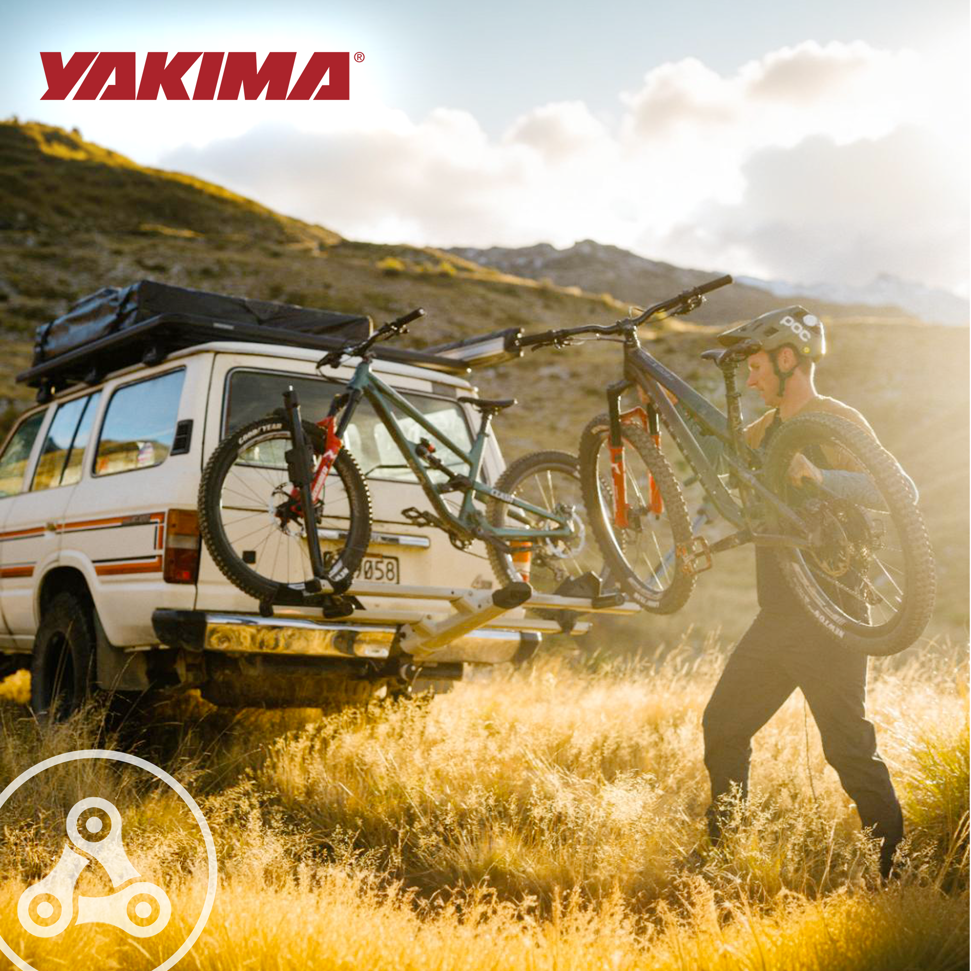 Yakima StageTwo 2" Premium Platform 2 Bike Tray Vehicle Hitch Bike Rack, Slate - VMInnovations
