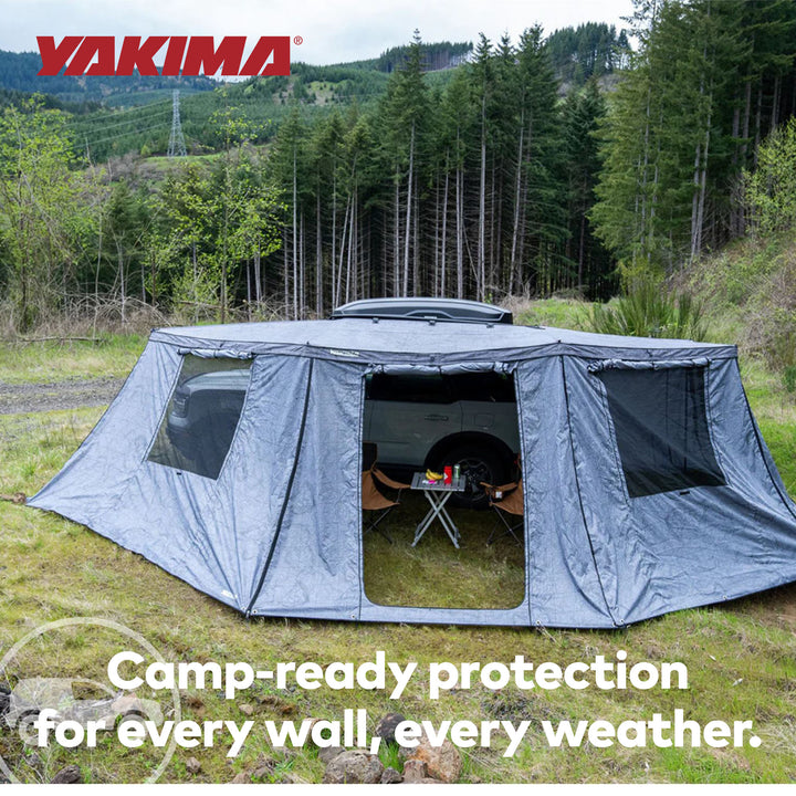 Yakima OverNOut 270 XL RH Full Wall Kit Awning Accessory with Door Panel, Gray - VMInnovations