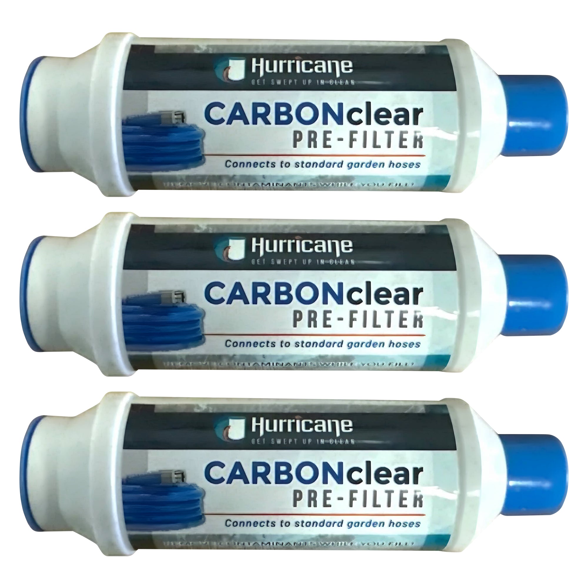 Hurricane Carbon Clear 10,000 Gallon Pre Filter for Hot Tub, Pool, and Pet Bath (3 Pack) - VMInnovations