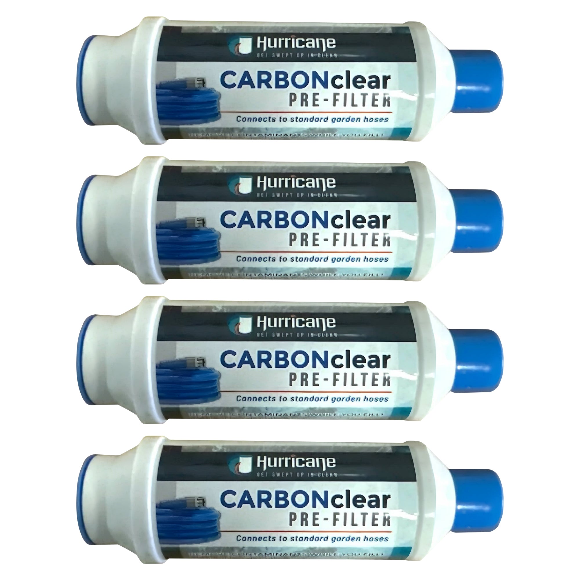 Hurricane Carbon Clear 10,000 Gallon Pre Filter for Hot Tub, Pool, and Pet Bath (4 Pack) - VMInnovations