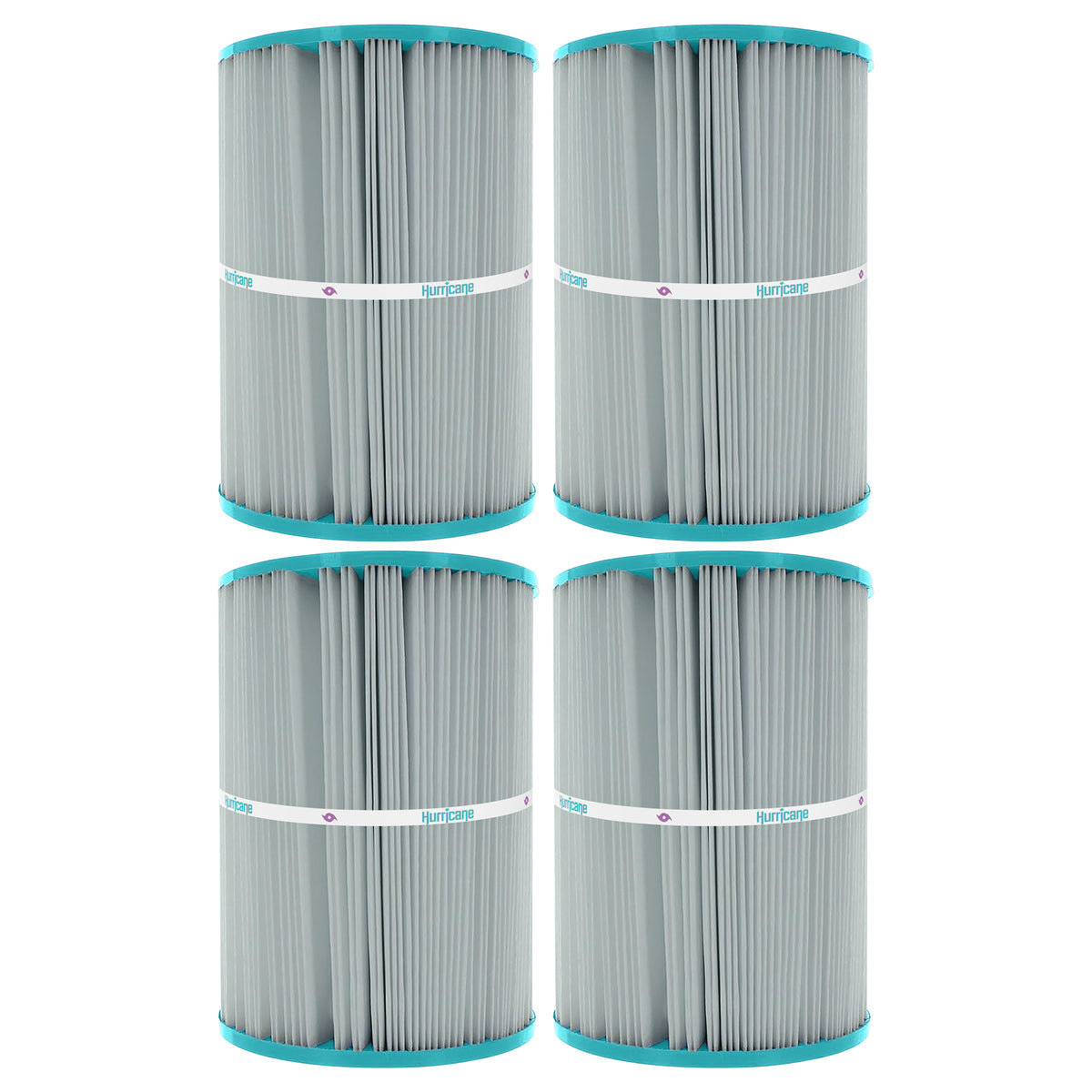 Hurricane Replacement Spa Filter Cartridge for PA25-4 & Unicel C-7626, 4 Pack