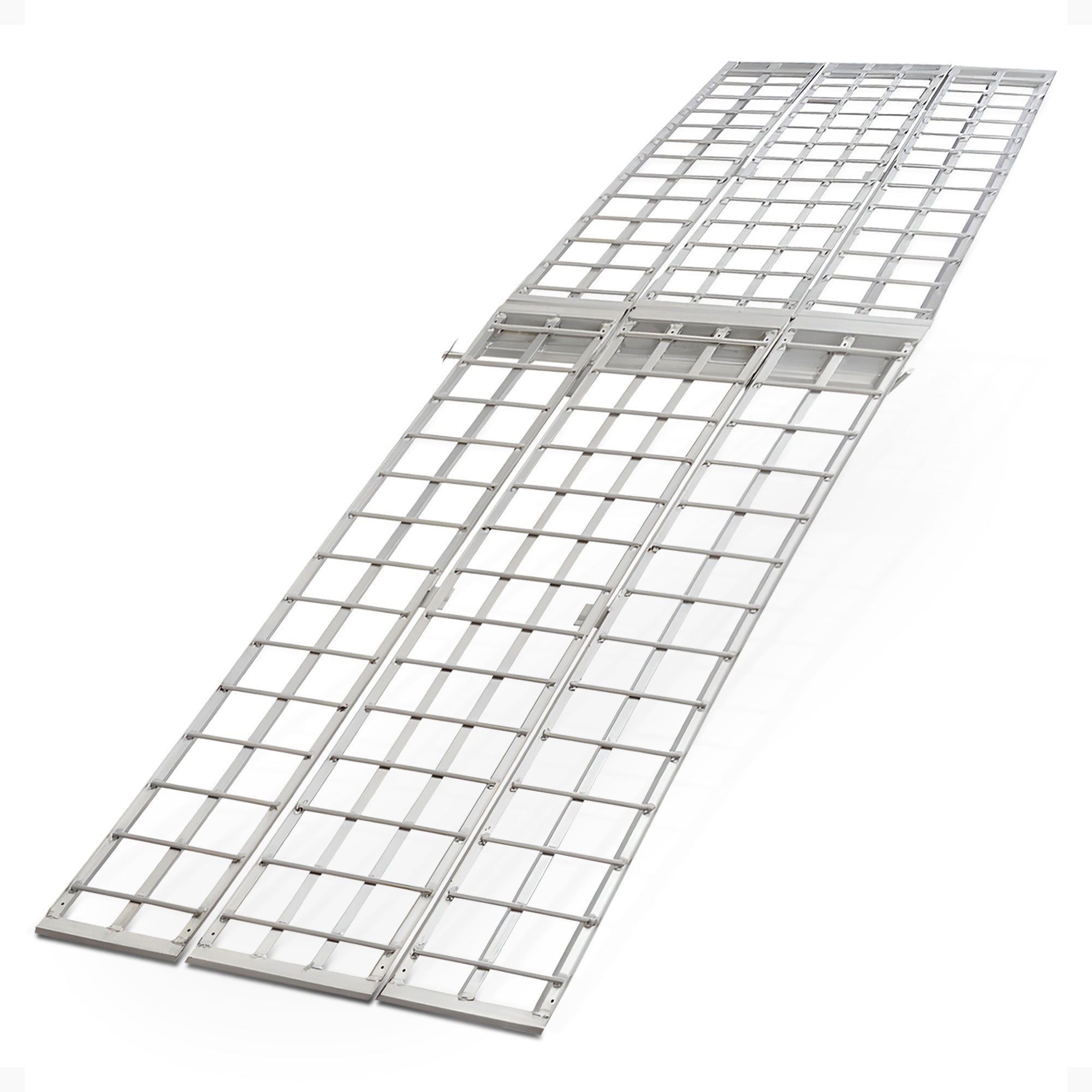 Black Widow 10’ Aluminum Folding Motorcycle Ramp, Arched 3pc Design (Open Box) - VMInnovations