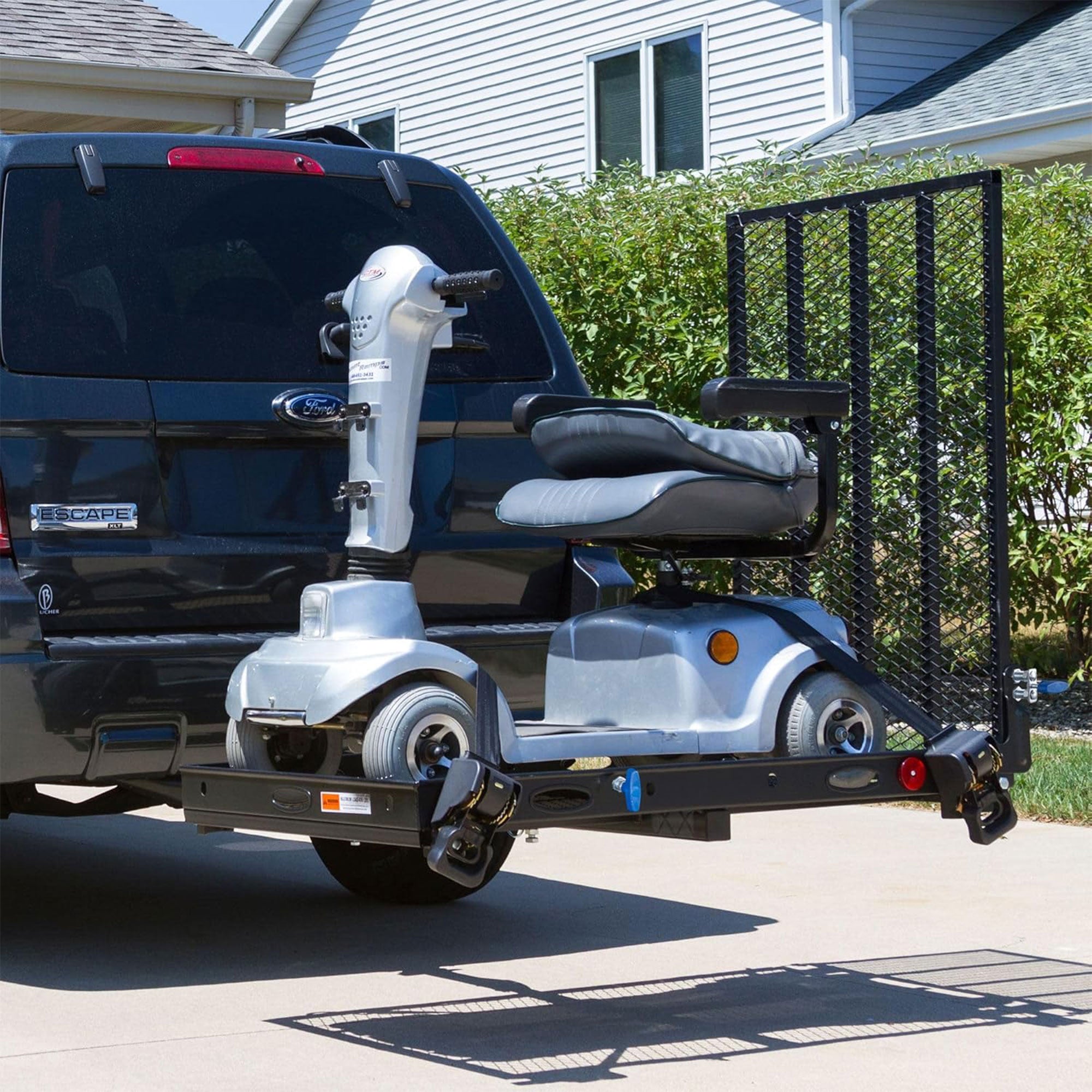 Silver Spring Steel Scooter/Wheelchair Carrier w/ Ramp & Hitch Mount(For Parts)
