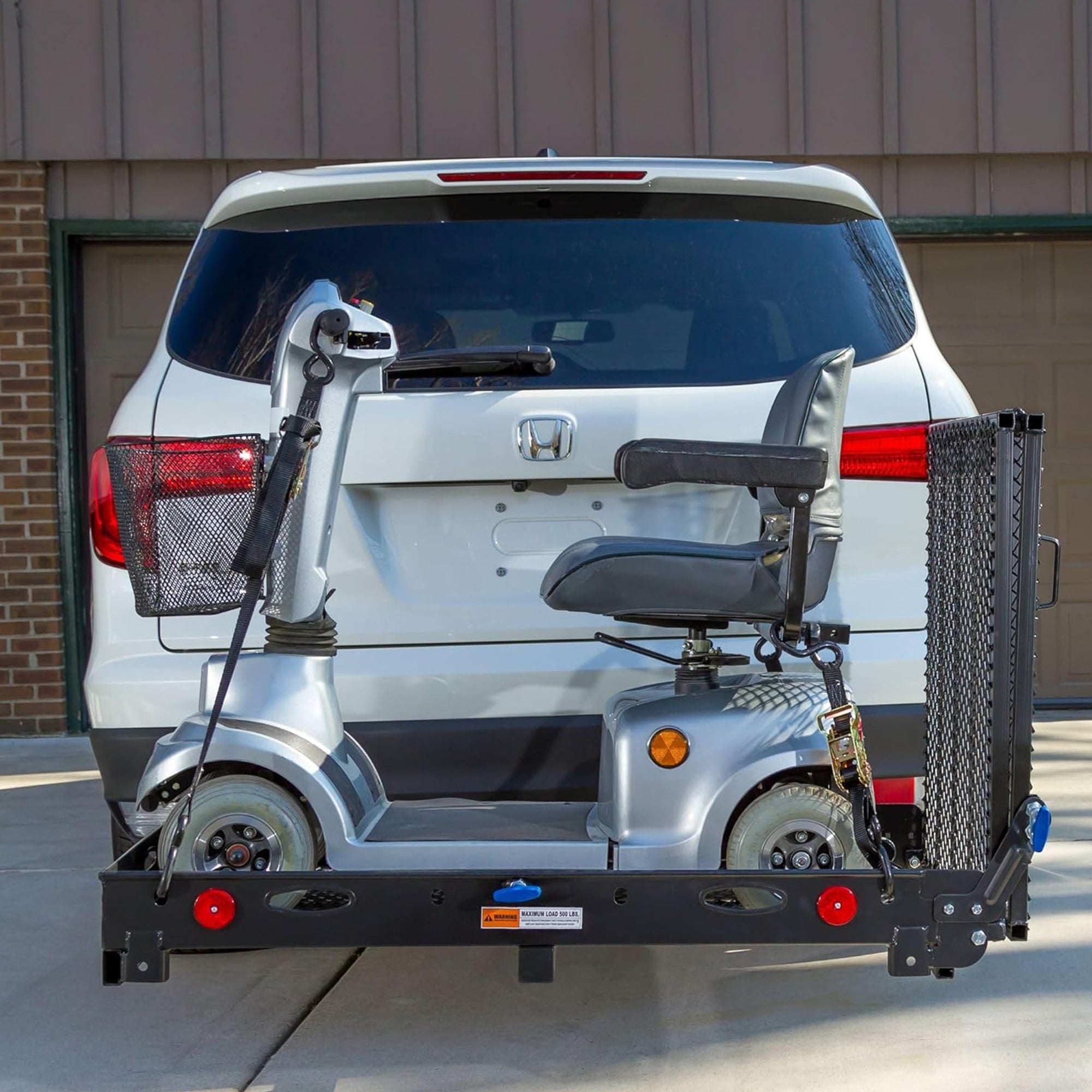 Silver Spring 48" x 28" Folding Wheelchair Carrier w/Ramp & Hitch (For Parts) - VMInnovations