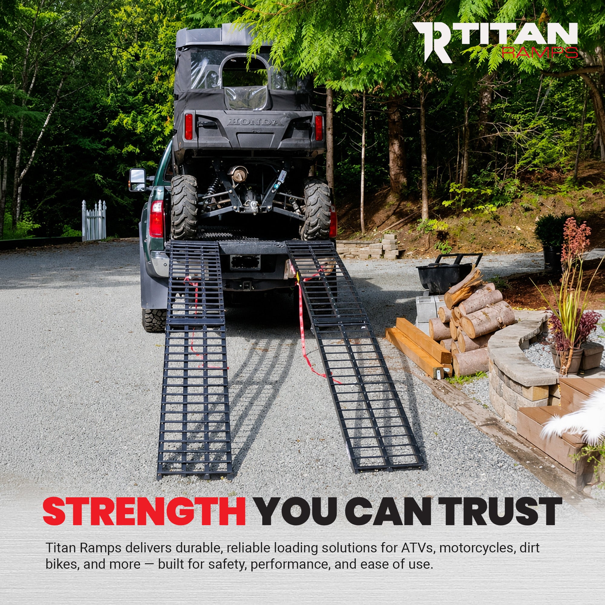 Titan Ramps Truck Bed Bike Rack with Quick Assembly, Accommodates up to 4 Bikes