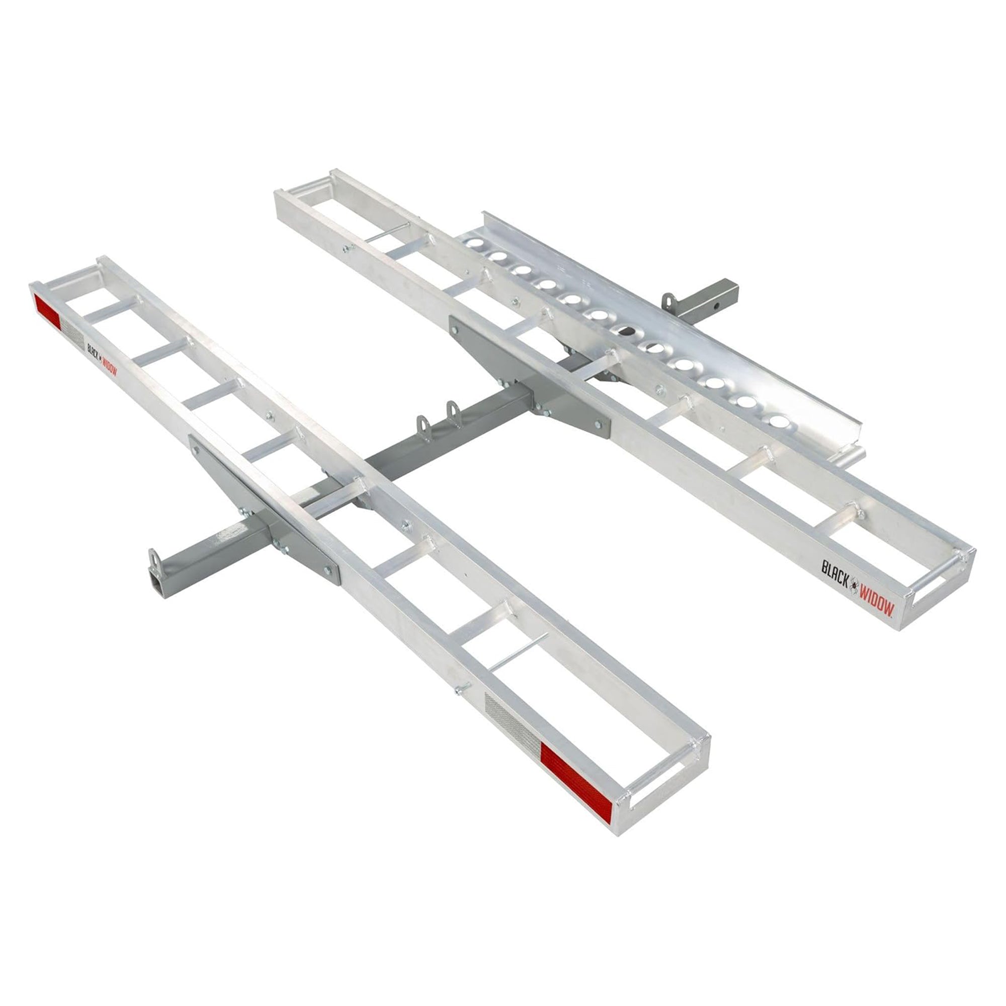 Black Widow Two Motorcycle Carrier w/Ramp for 2" Hitch, 600lb Capacity(Open Box)