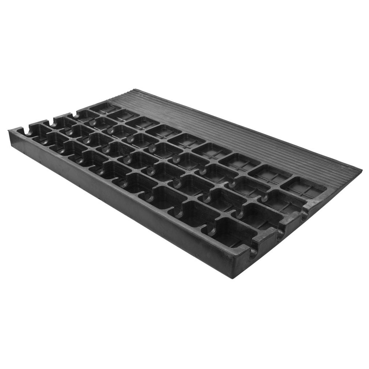 Silver Spring 3" Maximum Riser, Solid Rubber Threshold Ramp, Black (Open Box)
