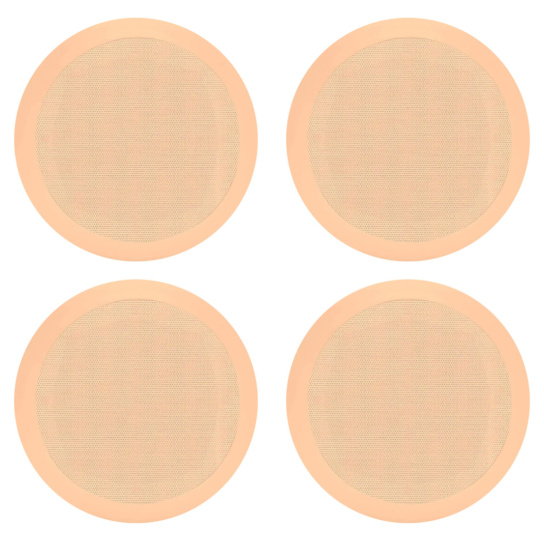 Pyle PDIC Series 150W 5.25" Flush Mount In Wall/In Ceiling Speaker, 2 Pair, Tan