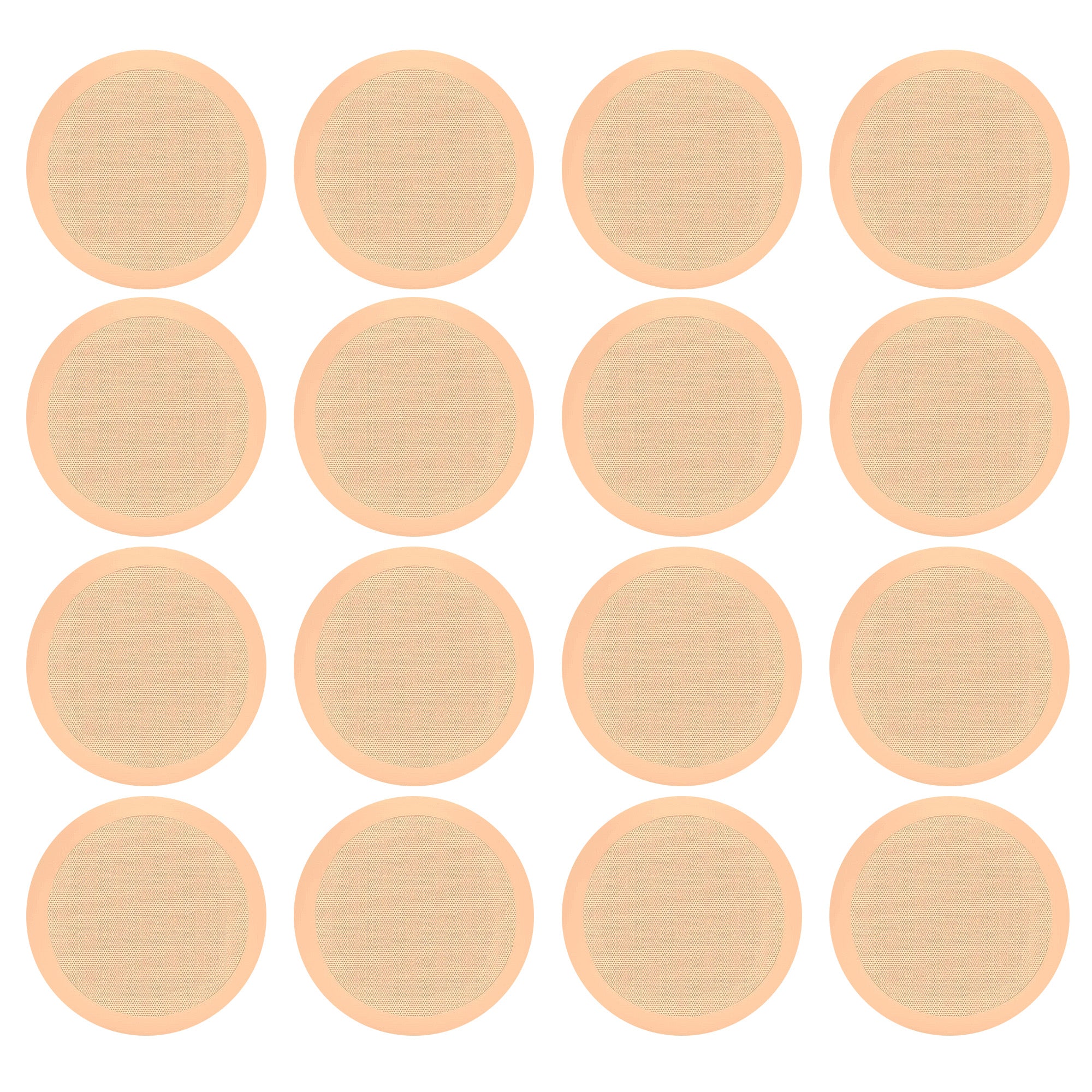 Pyle PDIC Series 150W 5.25" Flush Mount In Wall/In Ceiling Speaker, 8 Pair, Tan
