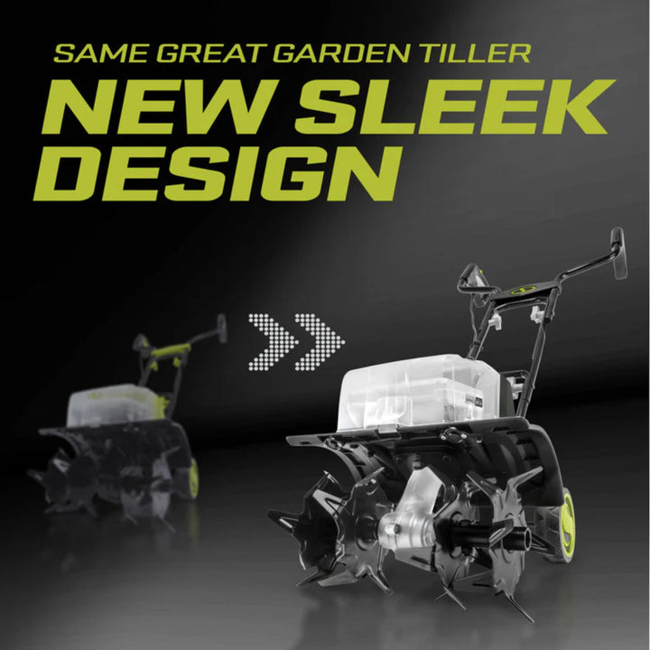 Sun Joe 24V Cordless Garden Tiller Cultivator Accessory Kit, Black, 24V-X2-TLR14