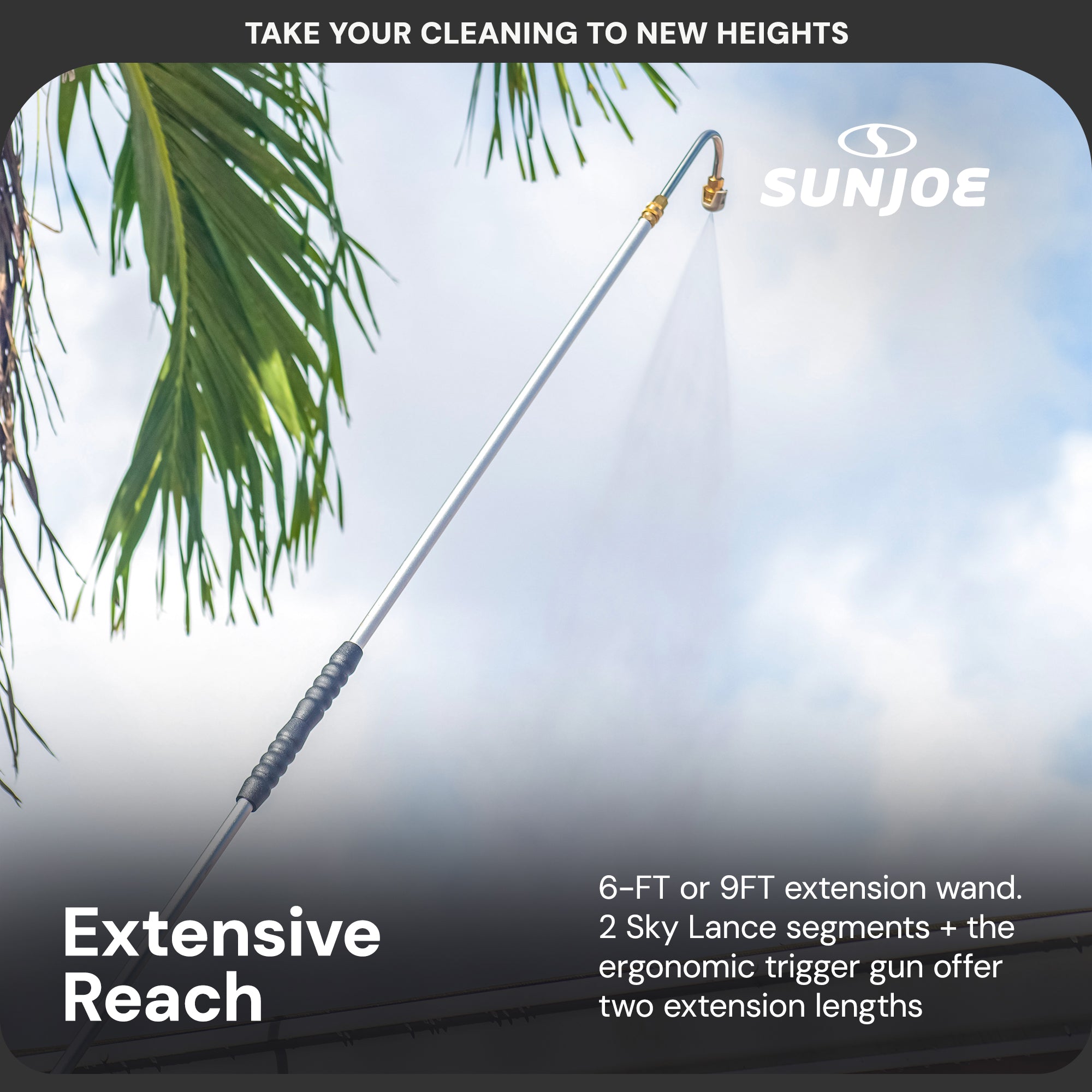 Sun Joe 9 Foot Universal Pressure Washer Sky Lance Extension Wand Kit (Open Box)