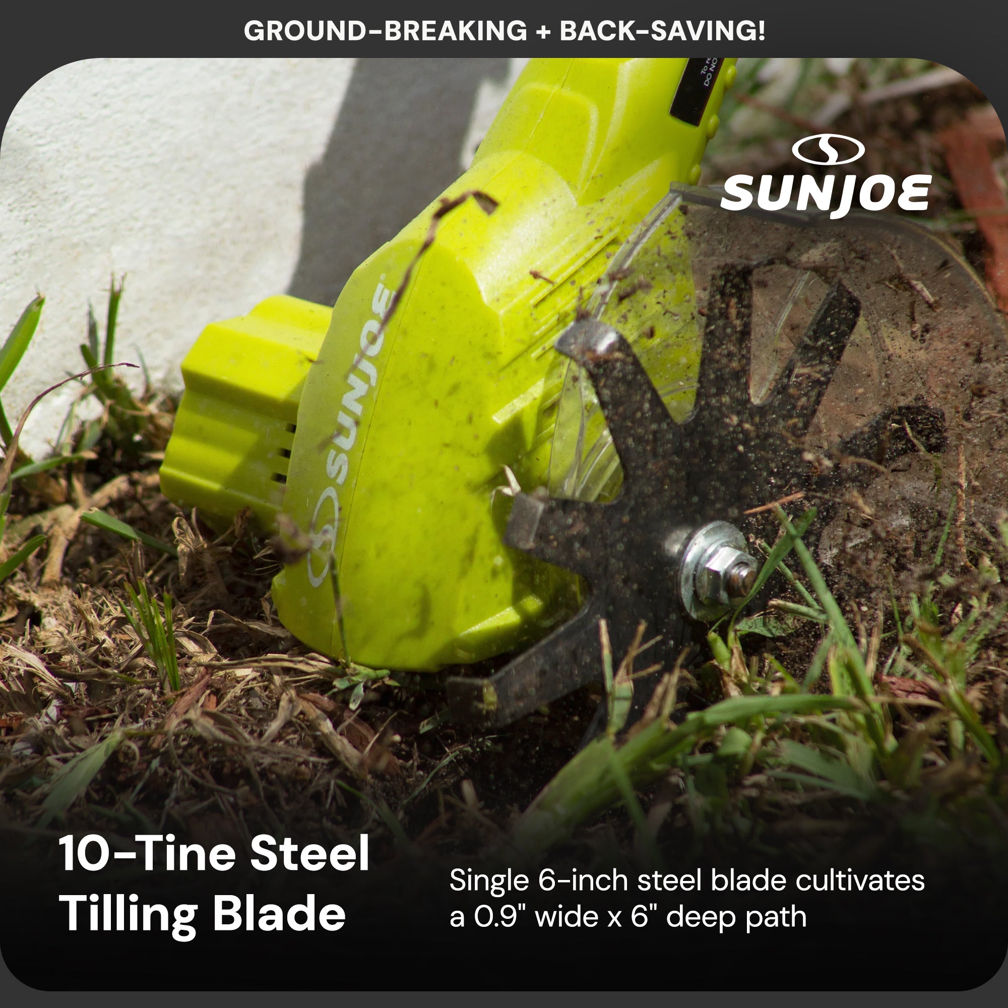 Sun Joe 24 Volt Cordless Telescoping Cultivator/Weeder with 250W Motor(Open Box)