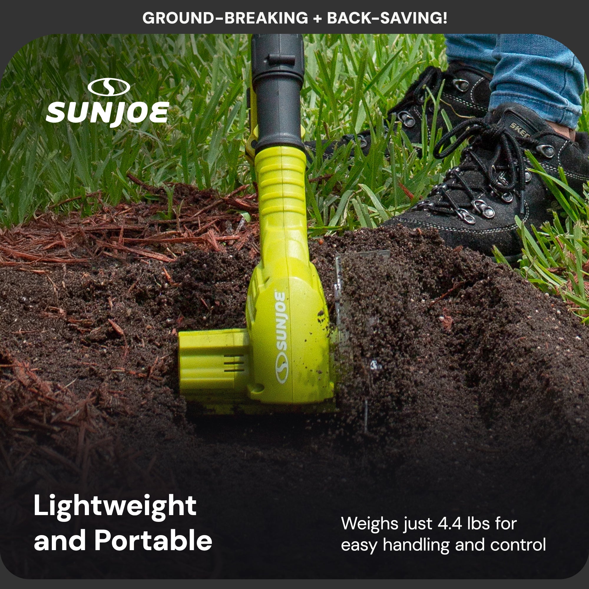 Sun Joe 24 Volt Cordless Telescoping Cultivator/Weeder with 250W Motor(Open Box)