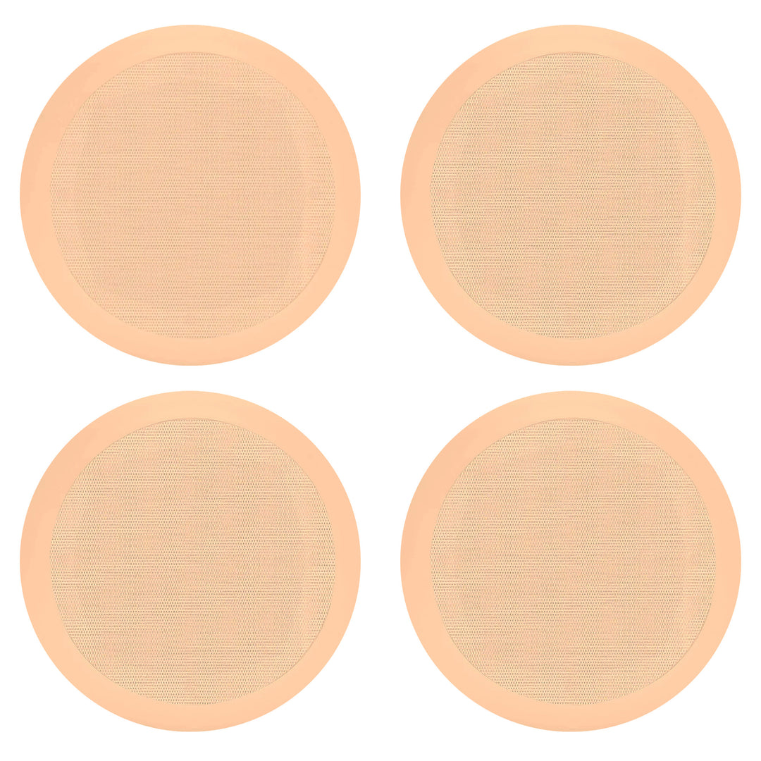 Pyle PDIC Series 200W 6.5" Round Flush Mount In Wall/In Ceiling Speakers, 2 Pair