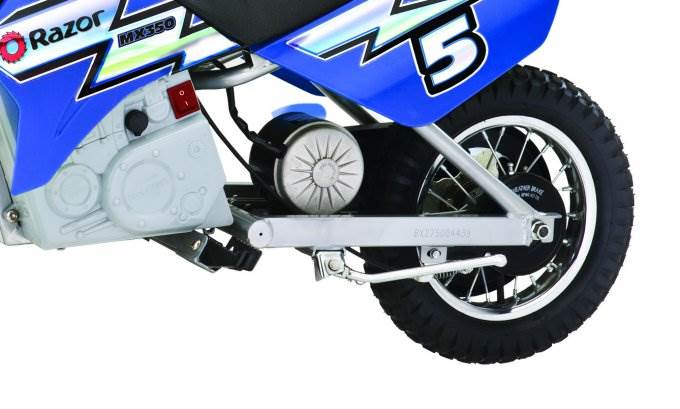 Razor MX350 Dirt Rocket 24V Electric Toy Dirt Bike and Full Face Helmet, Blue