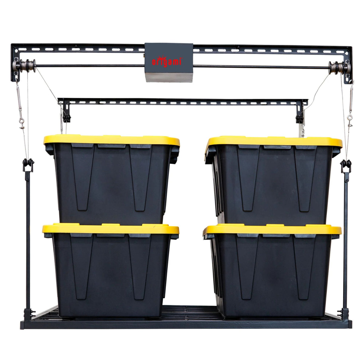 Origami Motorized Garage Ceiling Storage, 52"x25" Overhead Lift System(Open Box) - VMInnovations