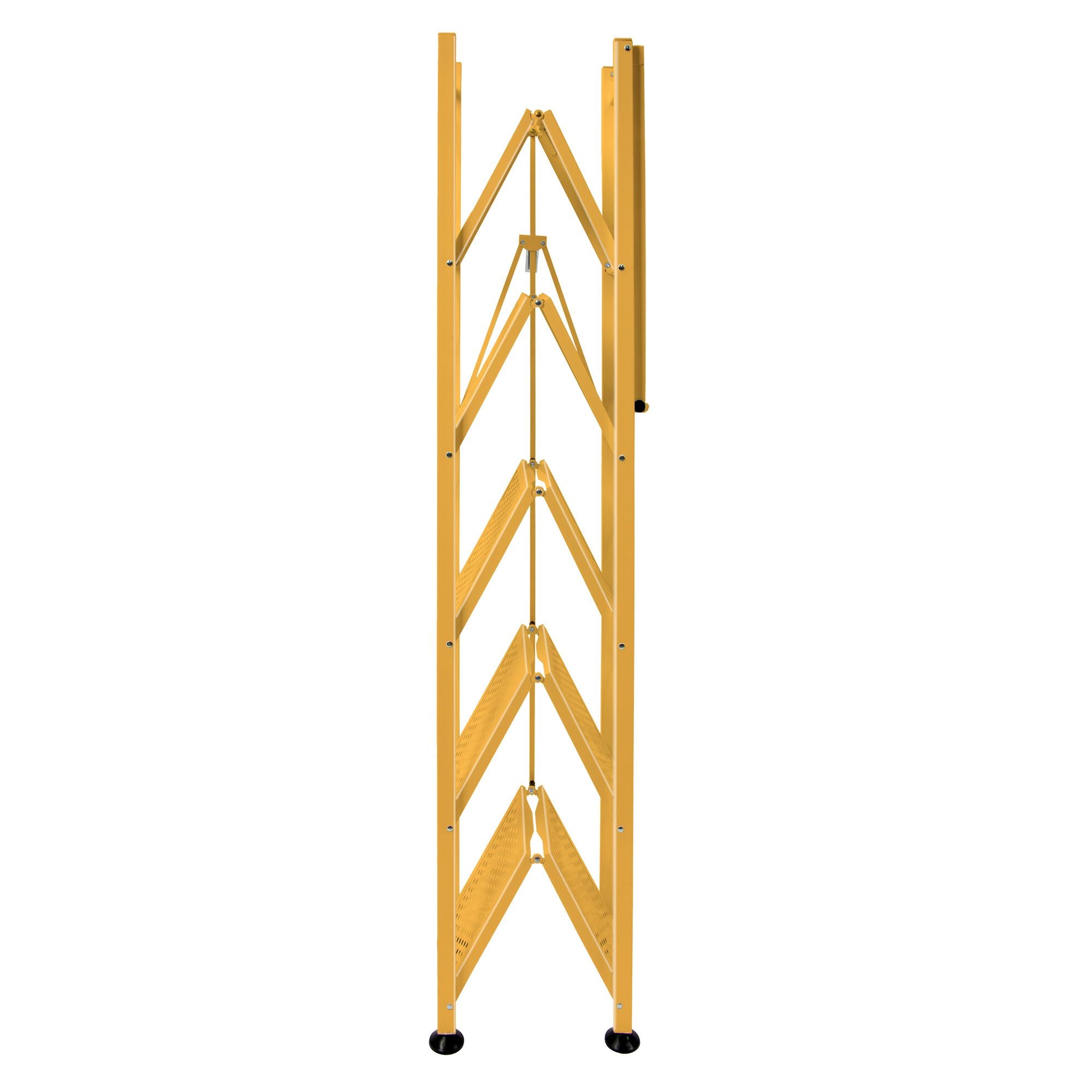 Origami RB Foldable 6 Tier Rack, Wheels, Tall/Slim, Gold, Certified Refurbished - VMInnovations