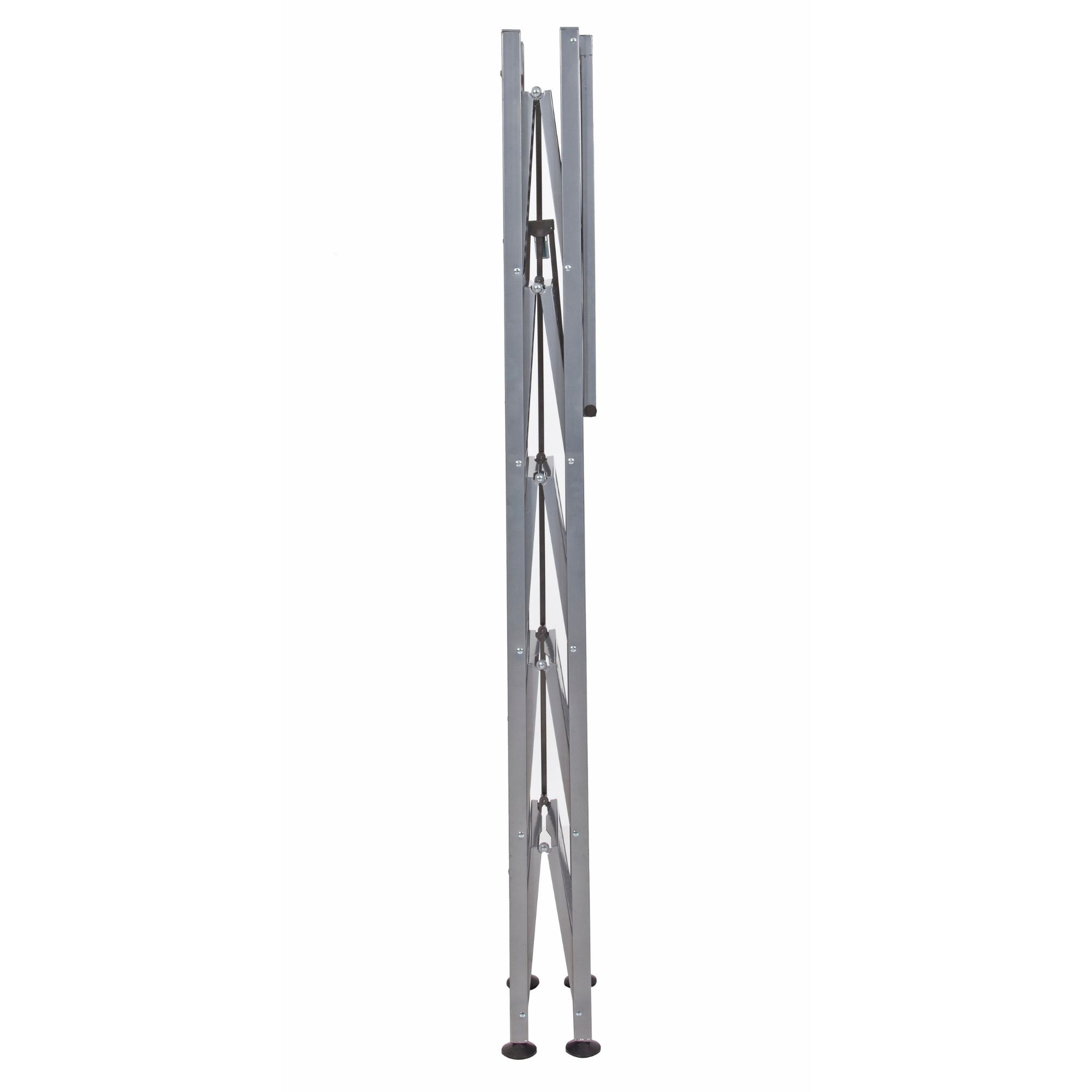 Origami RB Foldable 6 Tier Rack, Wheels Tall/Slim, Silver, Certified Refurbished - VMInnovations