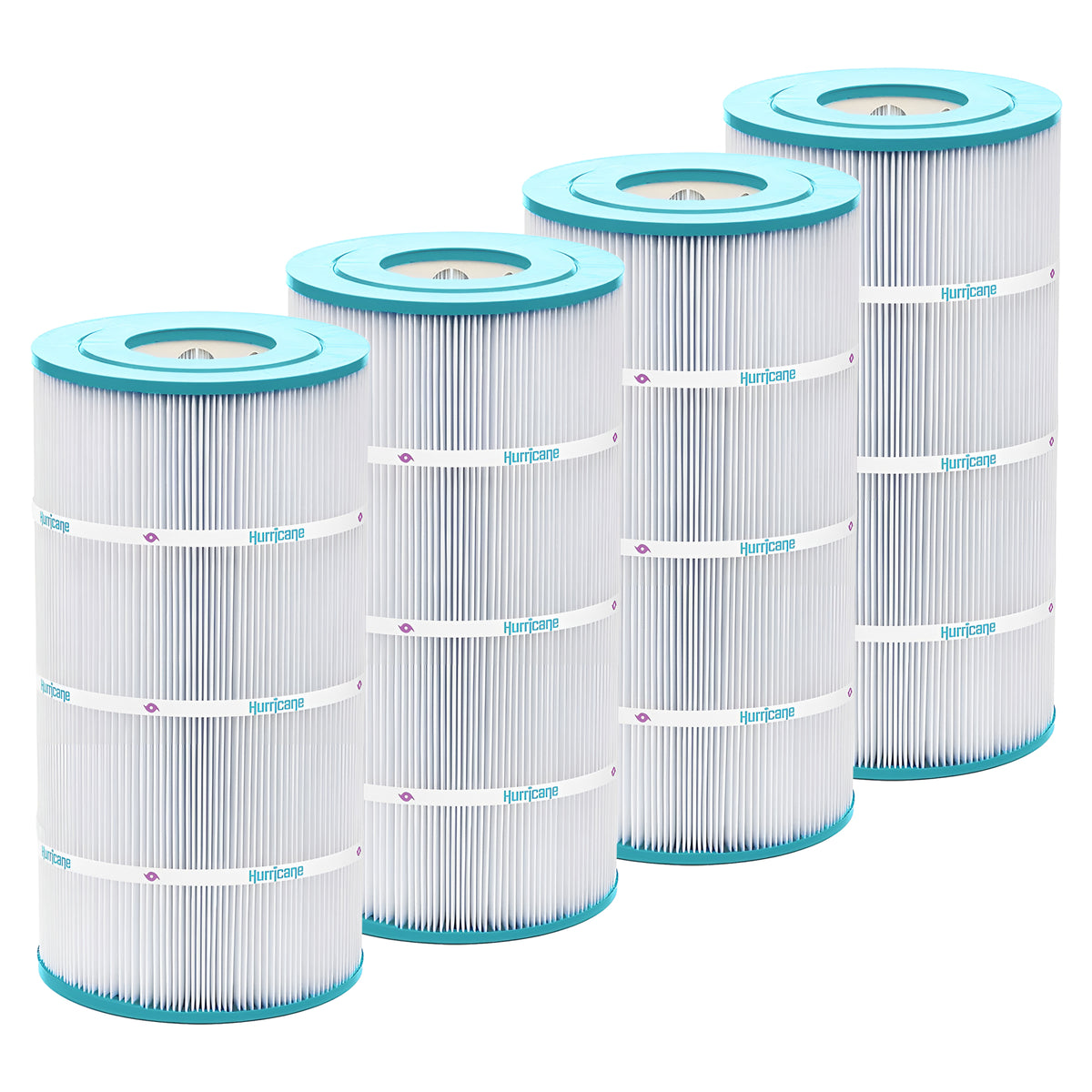 Hurricane Replacement Spa Filter Cartridge for Unicel C8411 and PWWCT75, 4 Pack - VMInnovations