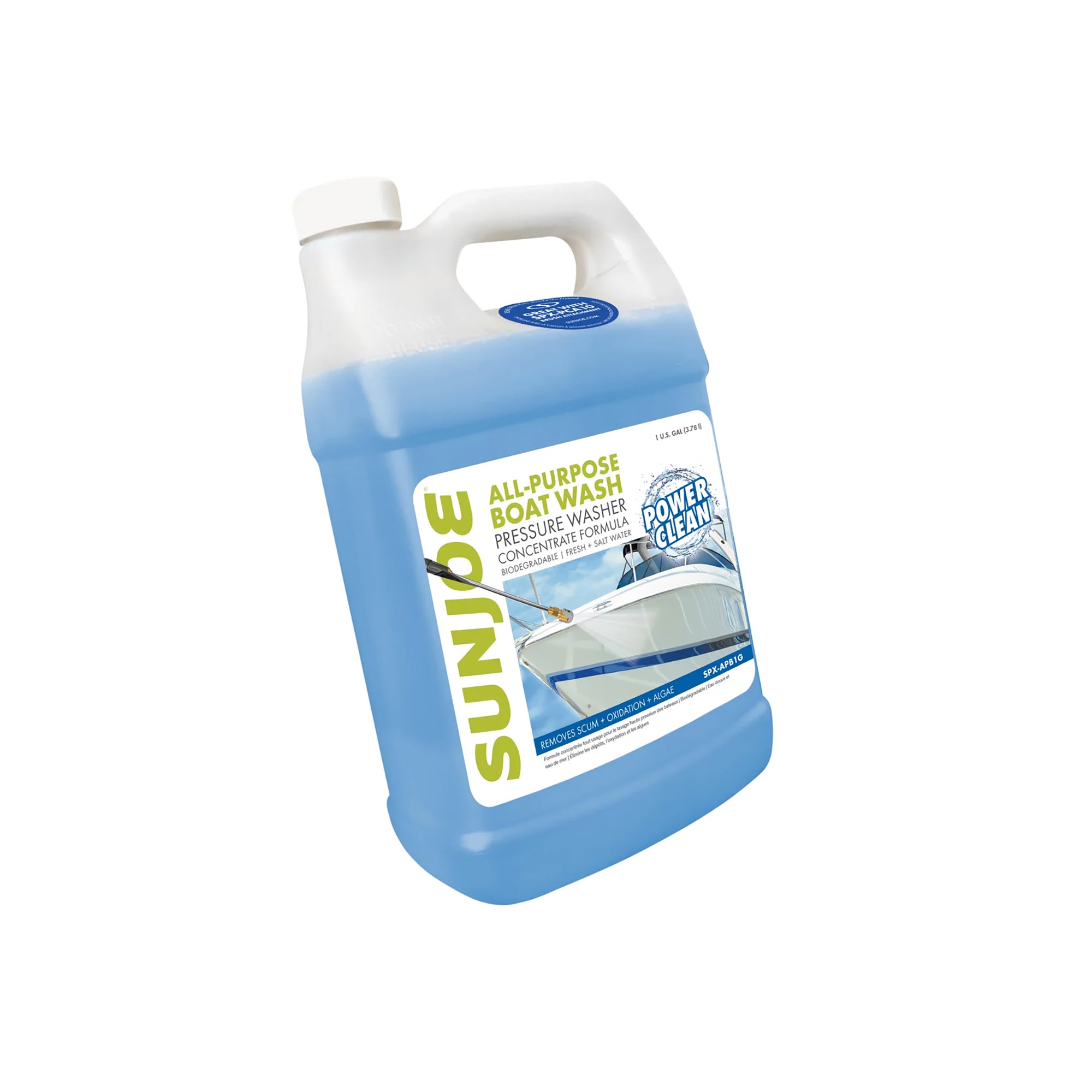 Sun Joe All Purpose Boat Wash Pressure Washer Cleaner Concentrate, 1 Gal, APBW1G - VMInnovations