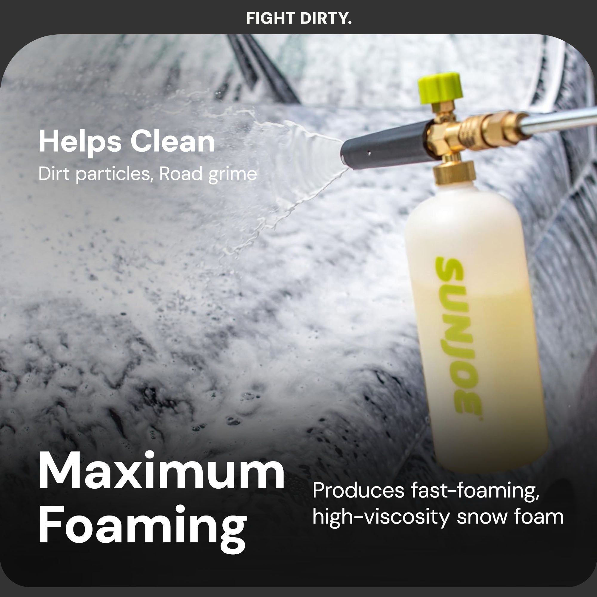 Sun Joe Premium Snow Foam Car Soap Cleaner, 1 Gal, Orange-Vanilla, SPX-FCS1G-CRM - VMInnovations
