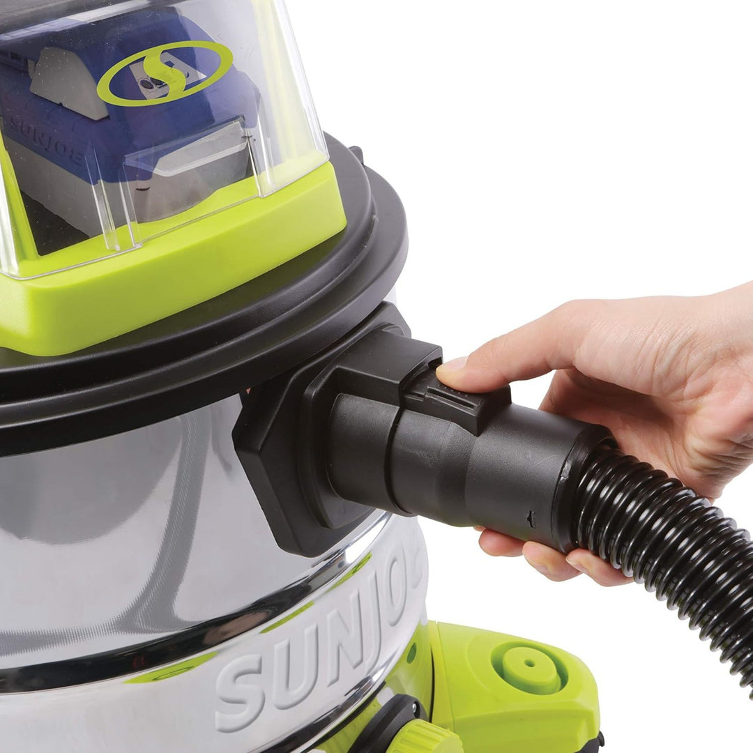 Sun Joe 24V Cordless Stainless Steel Wet or Dry Vacuum Kit, 5.3 Gal, 24V-WDV6000 - VMInnovations