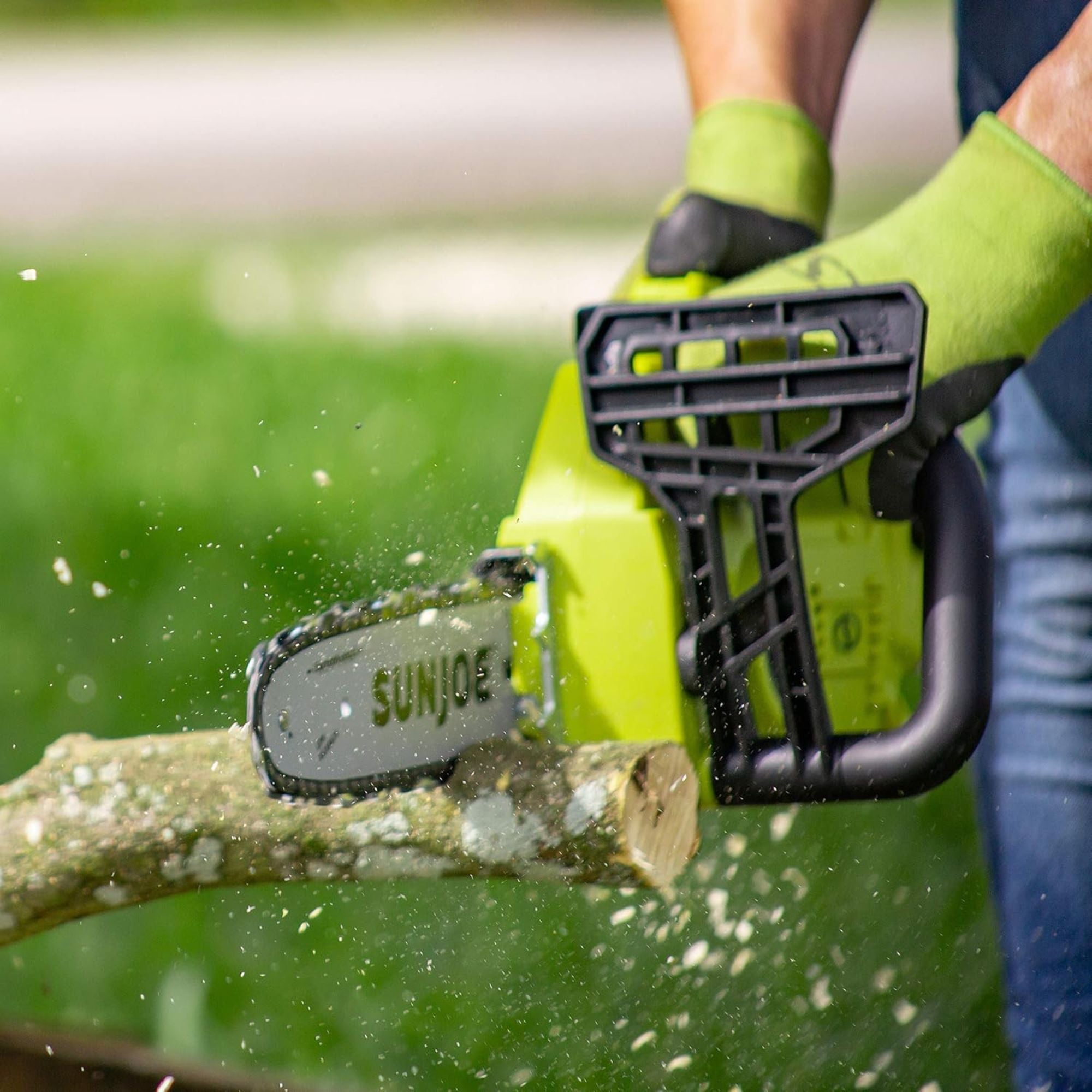 Sun Joe 24V 10-Inch 600W Chain Saw Kit with 4.0Ah Battery & Charger (Open Box) - VMInnovations