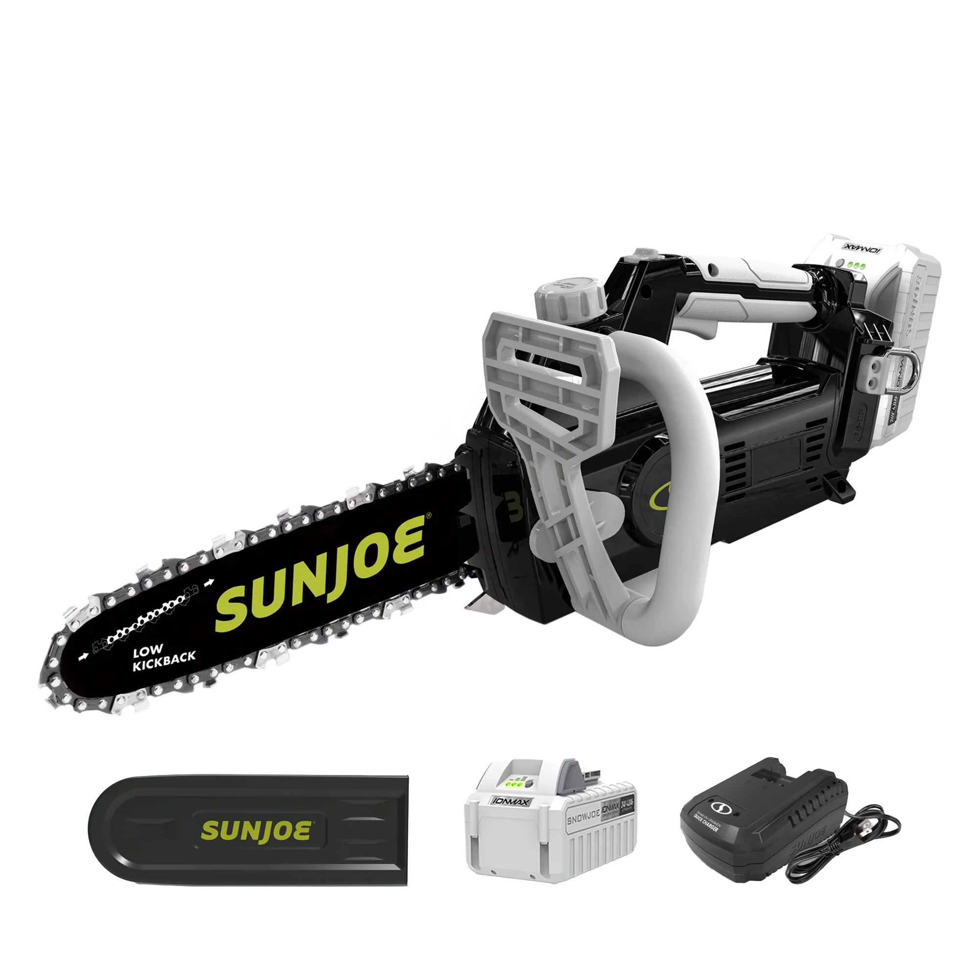 Sun Joe 10" Cordless Chain Saw, 24V Wood Cutting Tool Kit with Battery, 24V-10CS