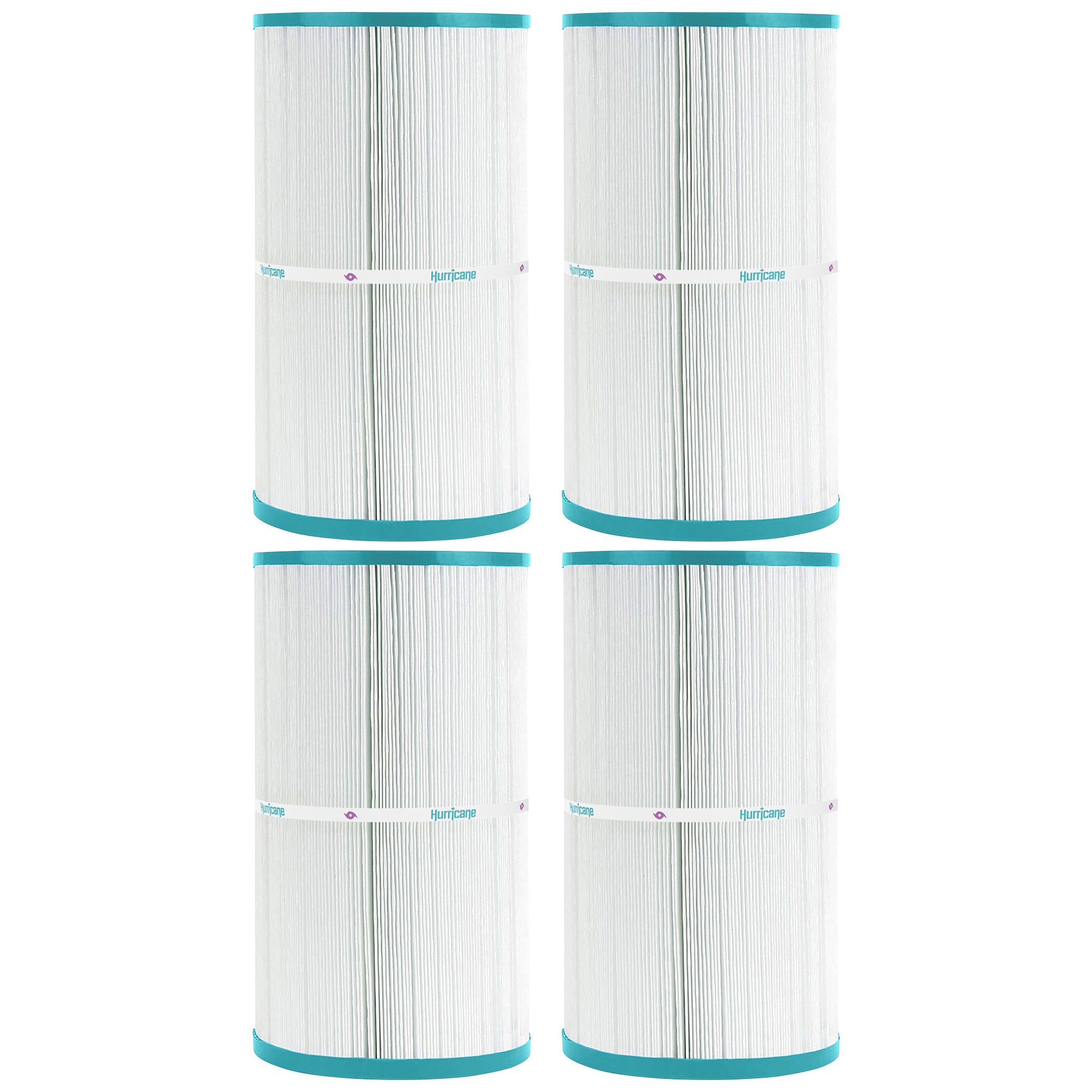 Hurricane Replacement Spa Filter Cartridge for PJW-50 & Unicel C-5300, 4 Pack - VMInnovations