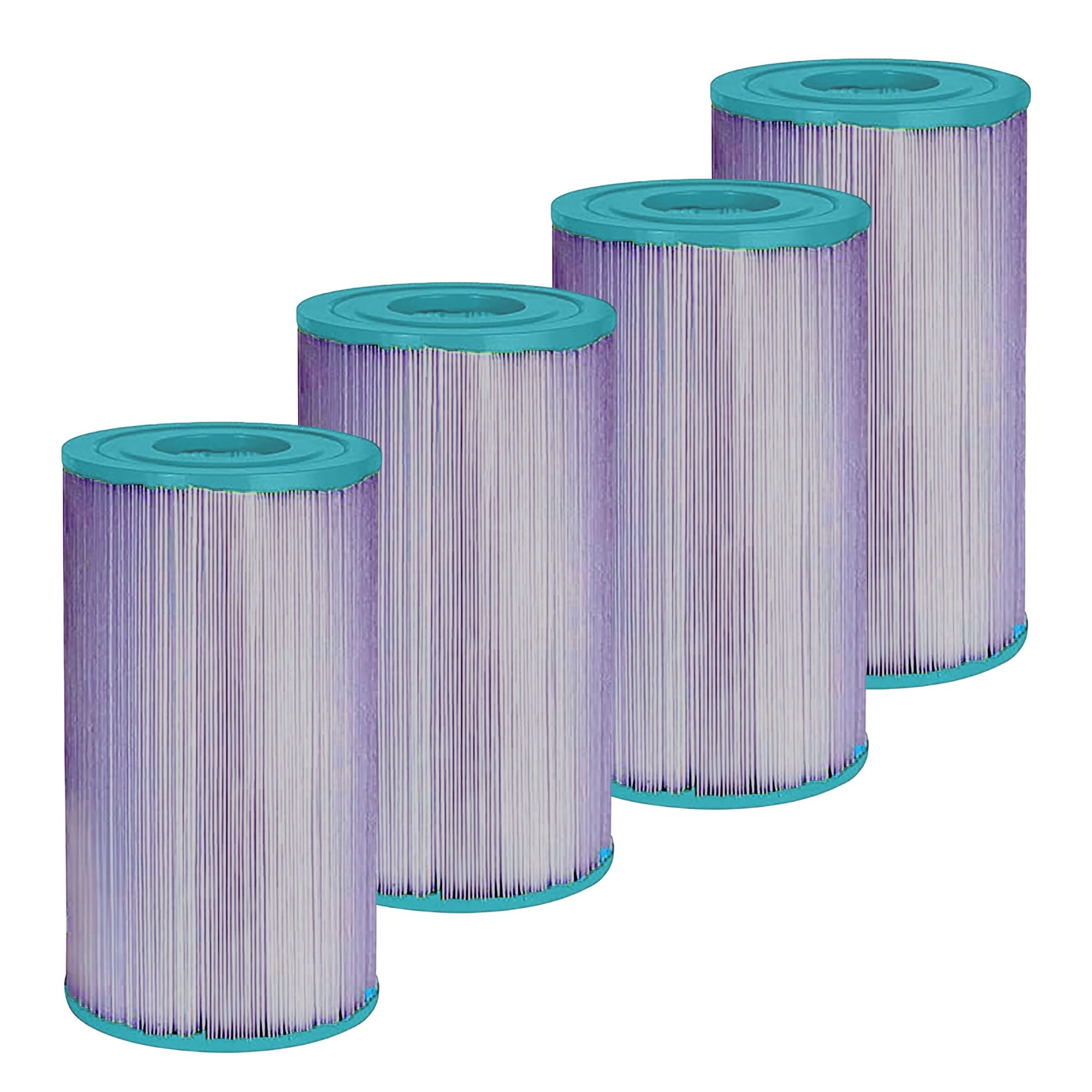 Hurricane Filters HF4335-01P Platinum Purple Spa Filter Cartridge Replacement (4 Pack)