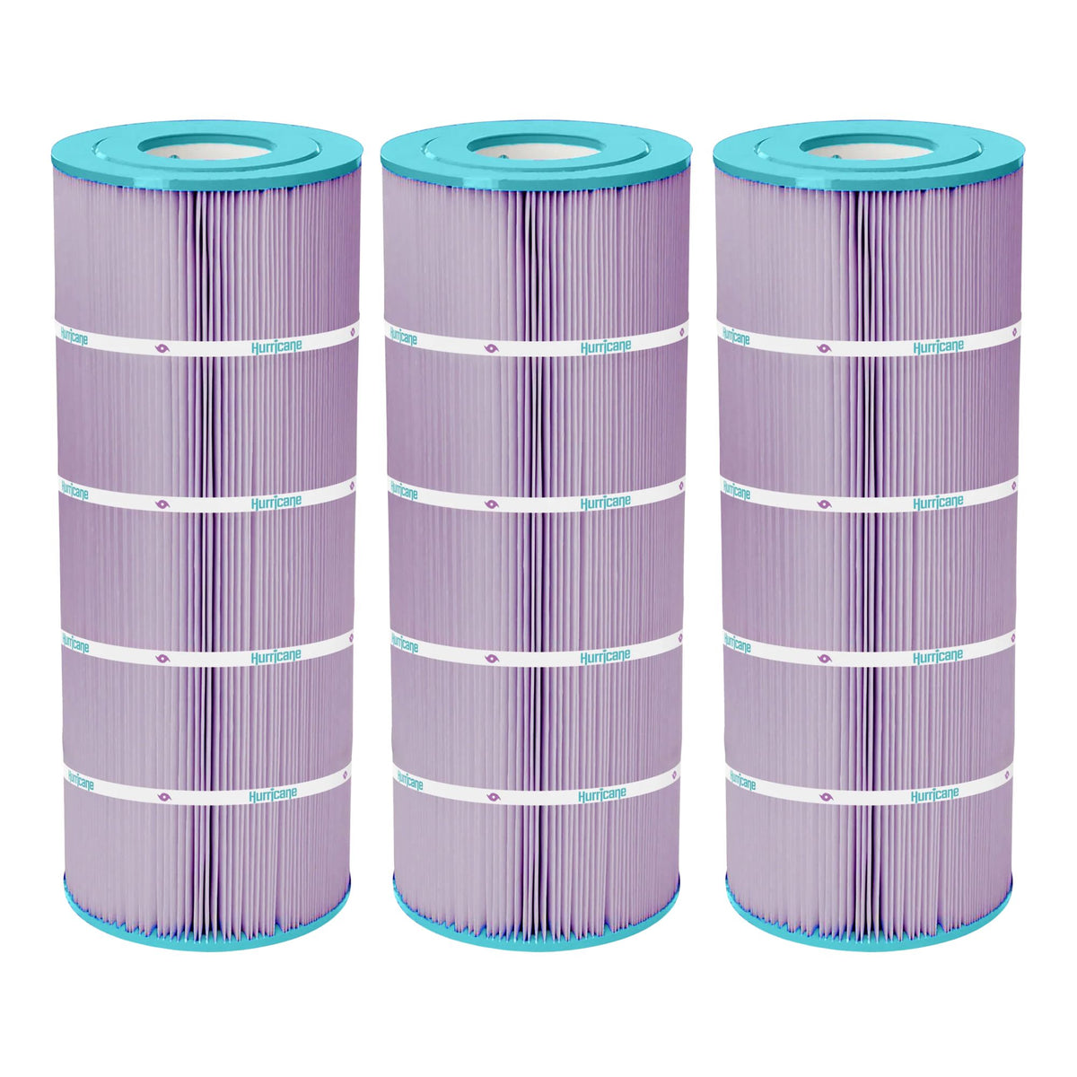 Hurricane Filters HF8412-01P Platinum Purple Spa Filter Cartridge Replacement (3 Pack)