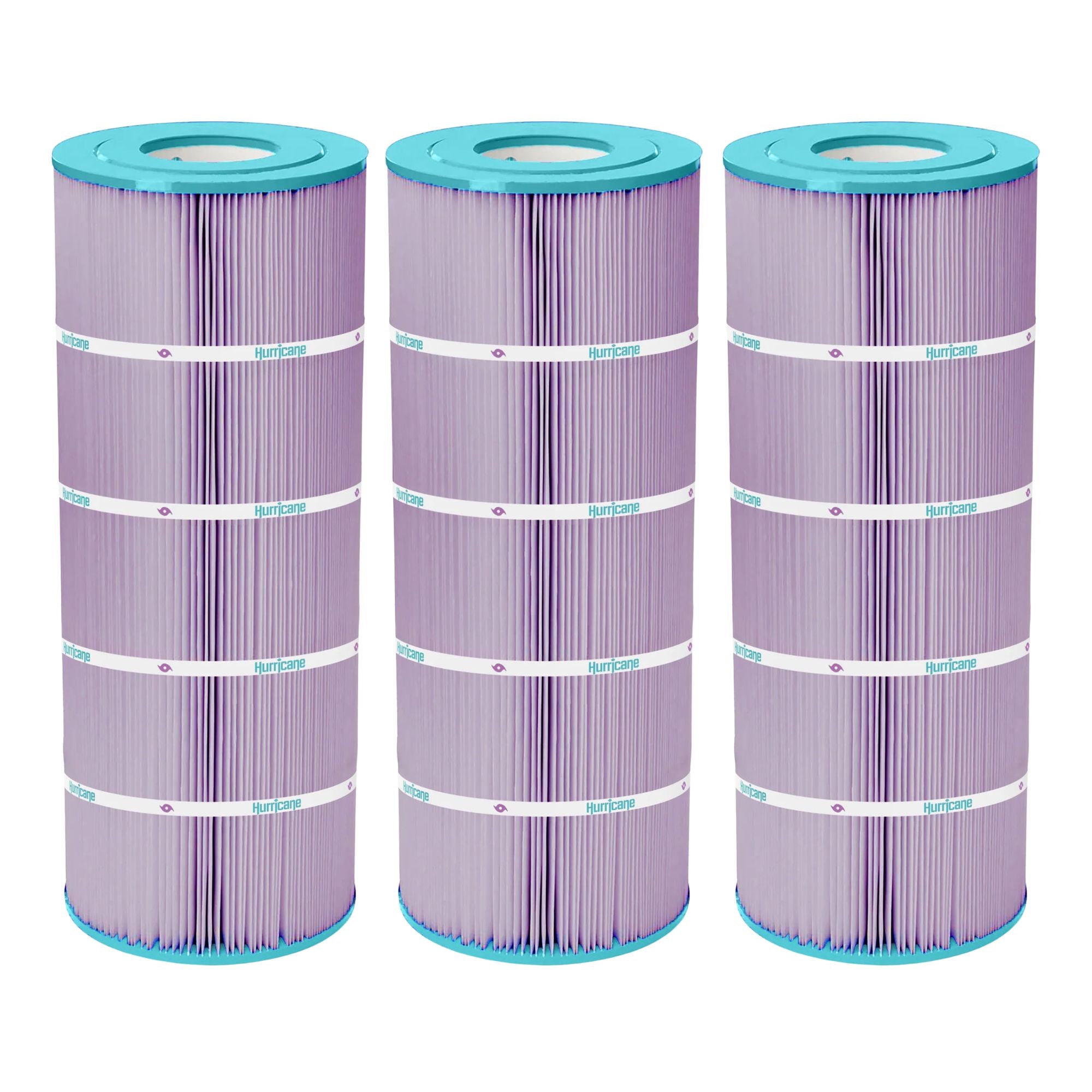 Hurricane Filters HF8412-01P Platinum Purple Spa Filter Cartridge Replacement (3 Pack)