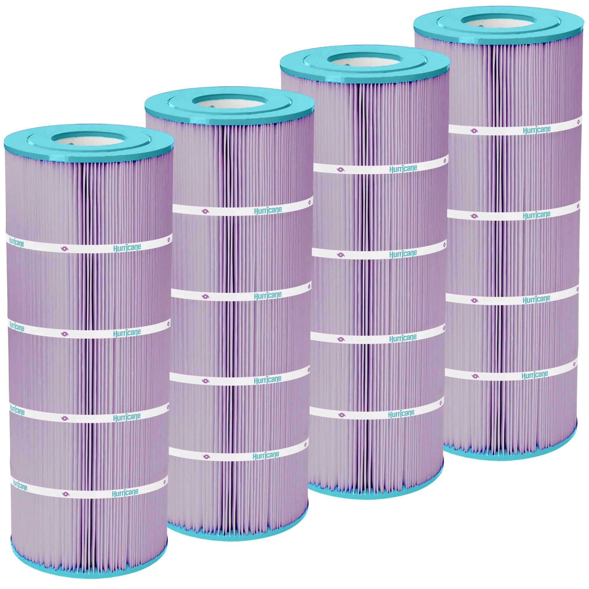 Hurricane Filters HF8412-01P Platinum Purple Spa Filter Cartridge Replacement (4 Pack)