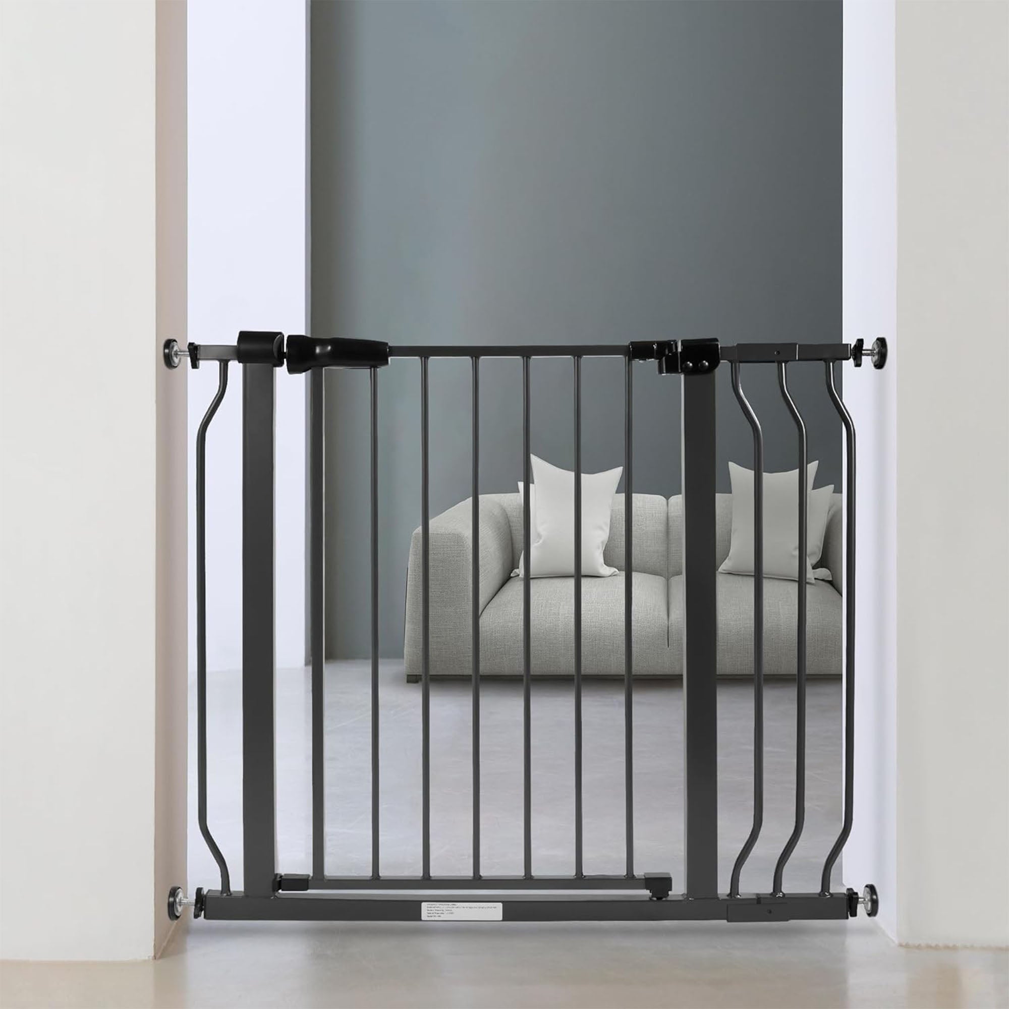 BalanceFrom Walk Thru Safety Gate, Baby & Pet, Doorways, Hallways, 30”, Graphite