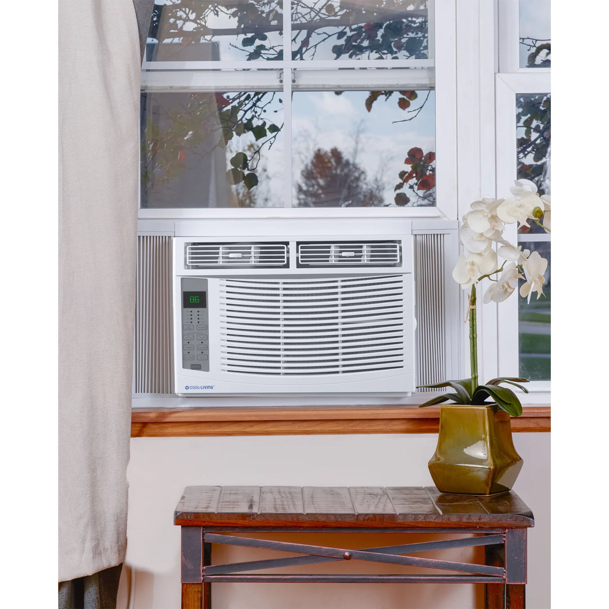 Cool-Living 6,000 BTU Window Mount Room Air Conditioner with Installation Kit