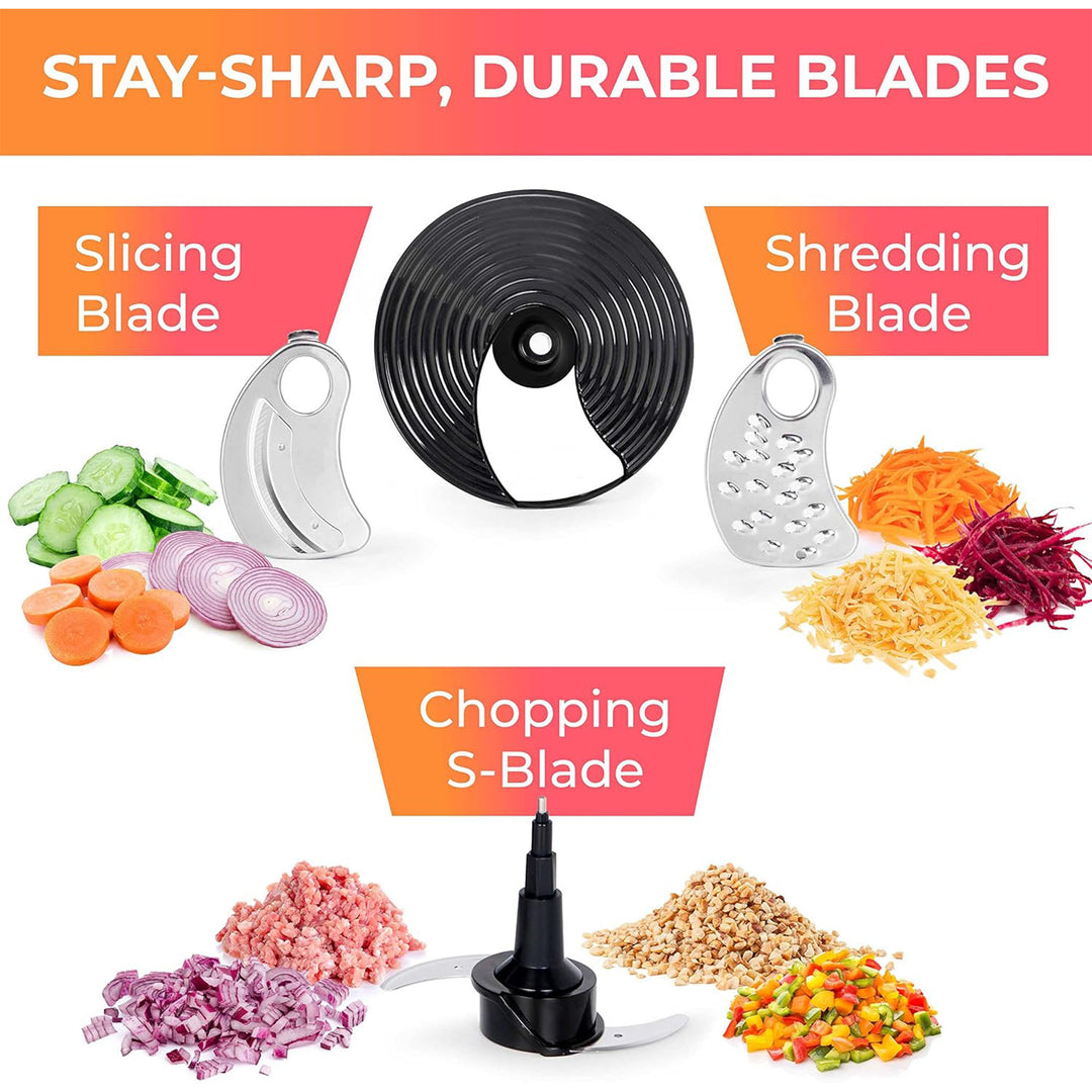 Mueller UltraPrep Food Processor Chopper, Multifunction Kitchen Appliance, 8 Cup - VMInnovations