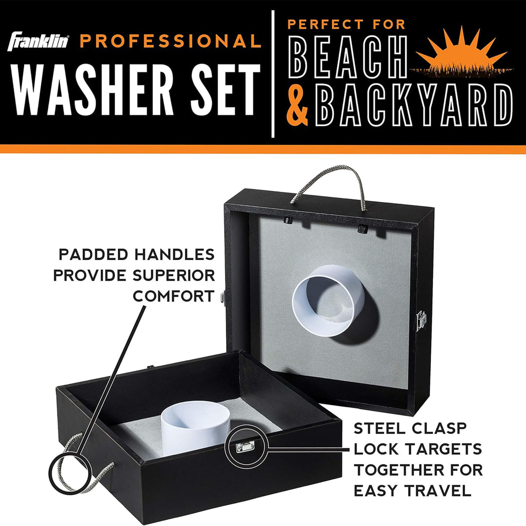 Franklin Sports Washer Toss, Portable Outdoor, Yard, Beach, or Tailgate Game Set - VMInnovations