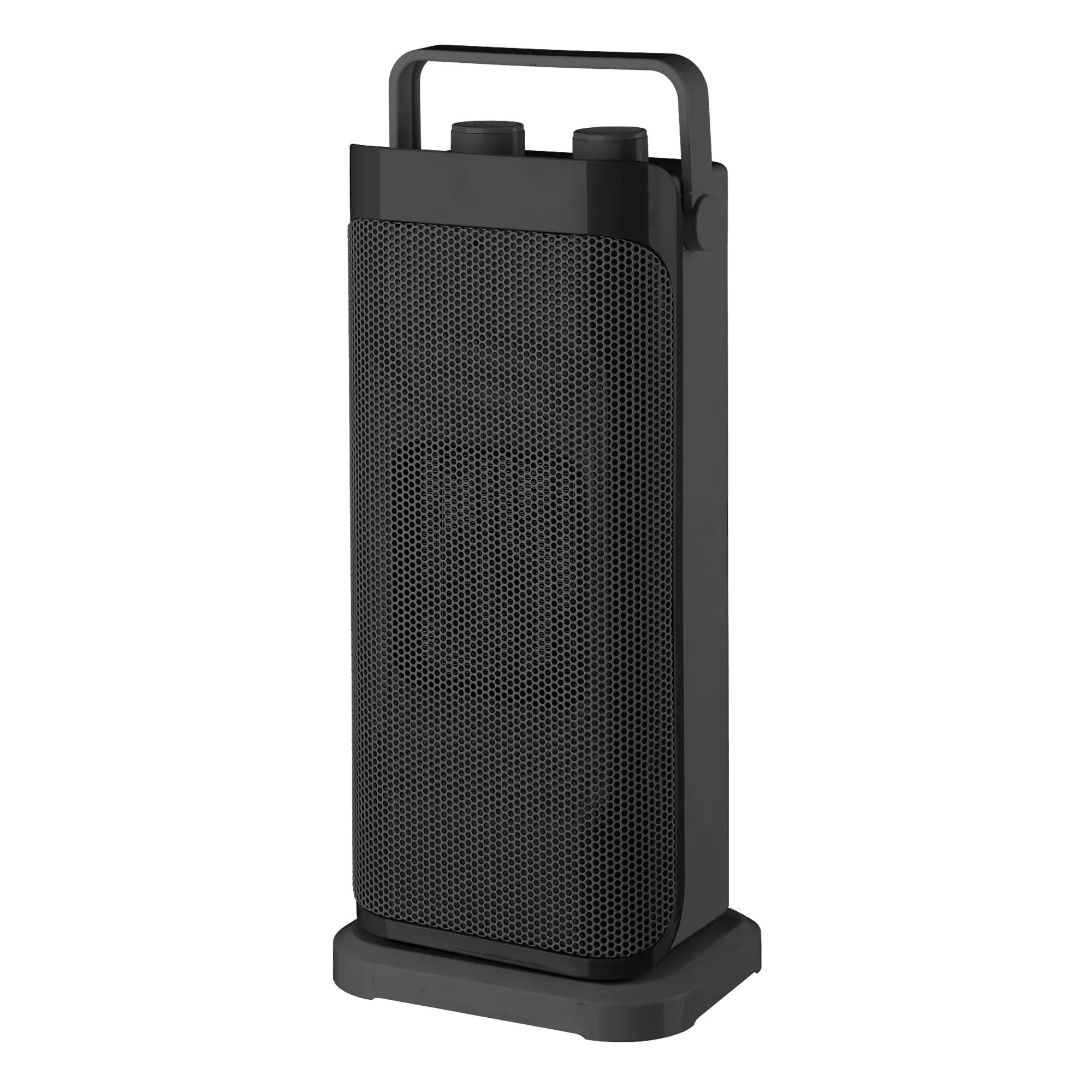 Warm-Living 16" Oscillating Ceramic Space Heater with 3 Heat Settings, Black - VMInnovations