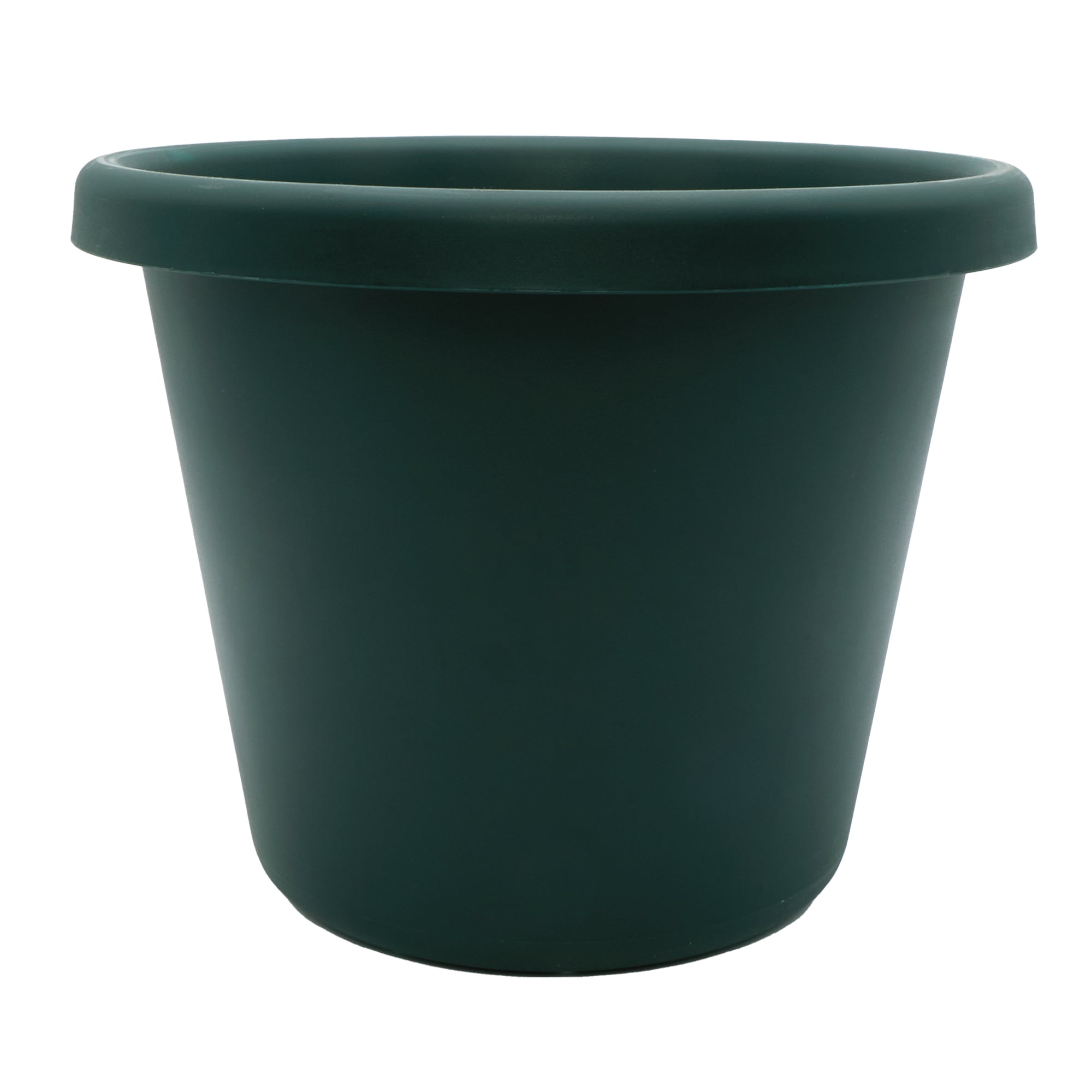 The HC Companies 15.5 Inch Round Classic Planter, Plastic Plant Pot, Evergreen - VMInnovations
