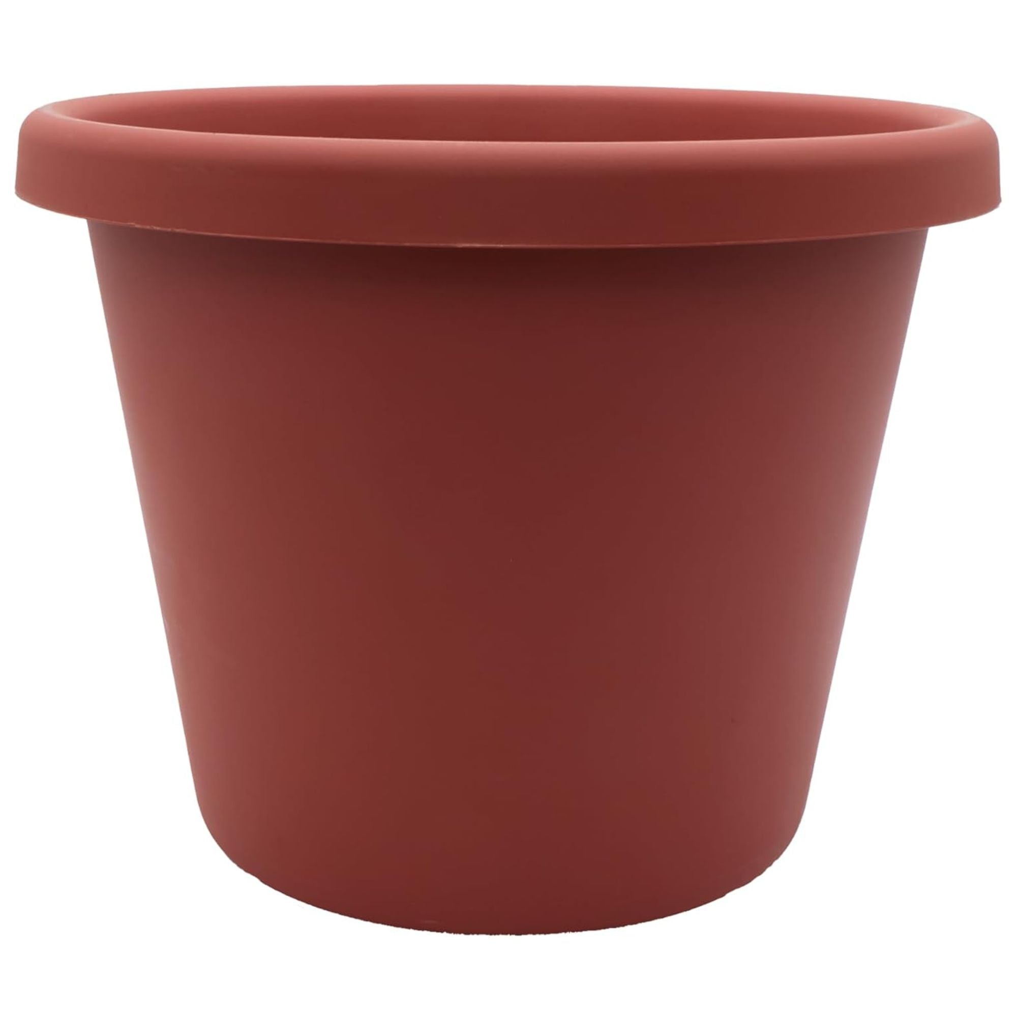 The HC Companies 17" Round Classic Planter, Plastic Plant Pot, Clay (Open Box) - VMInnovations