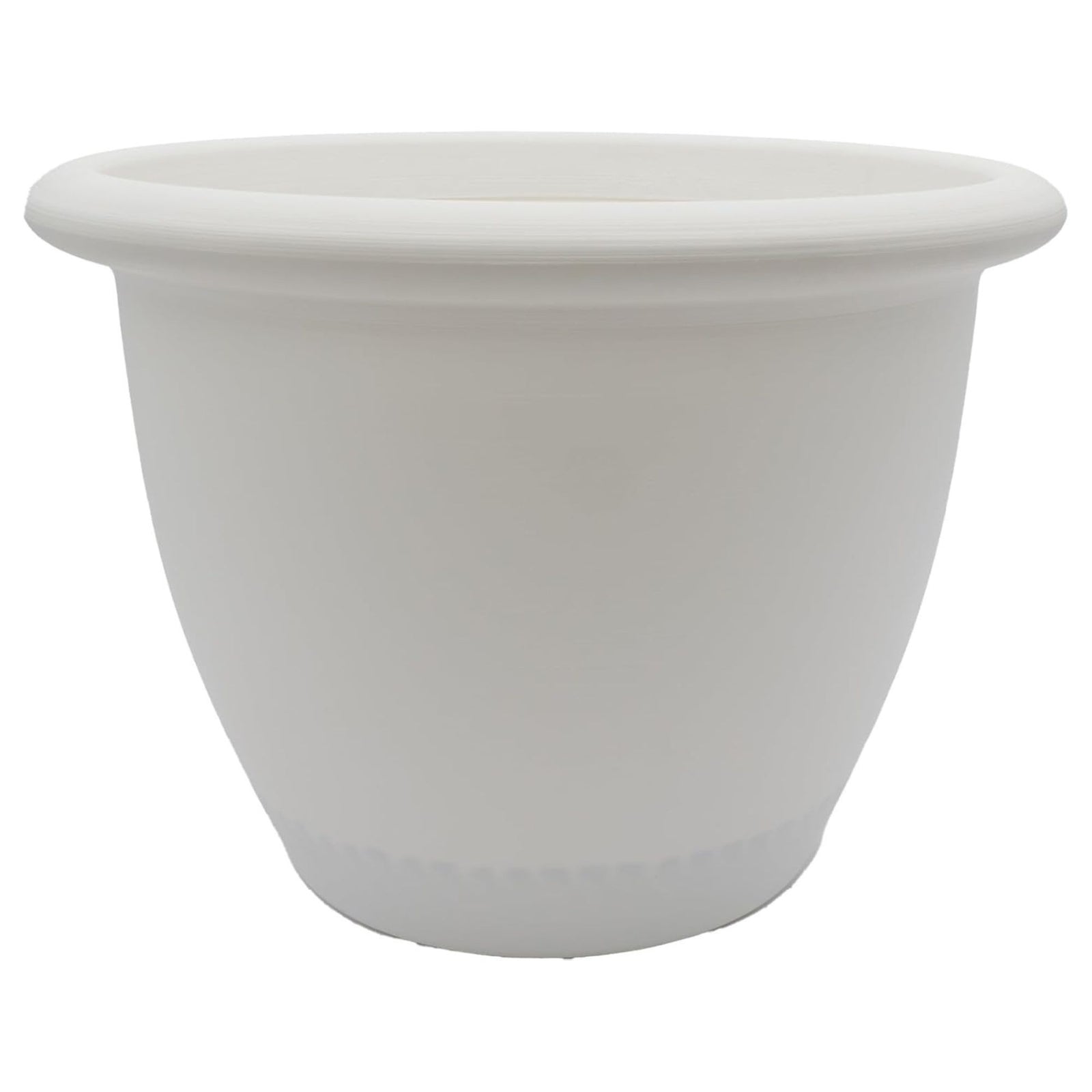 The HC Companies Sevilla Self-Watering Pot with Internal Disk, 12 Inch, White - VMInnovations