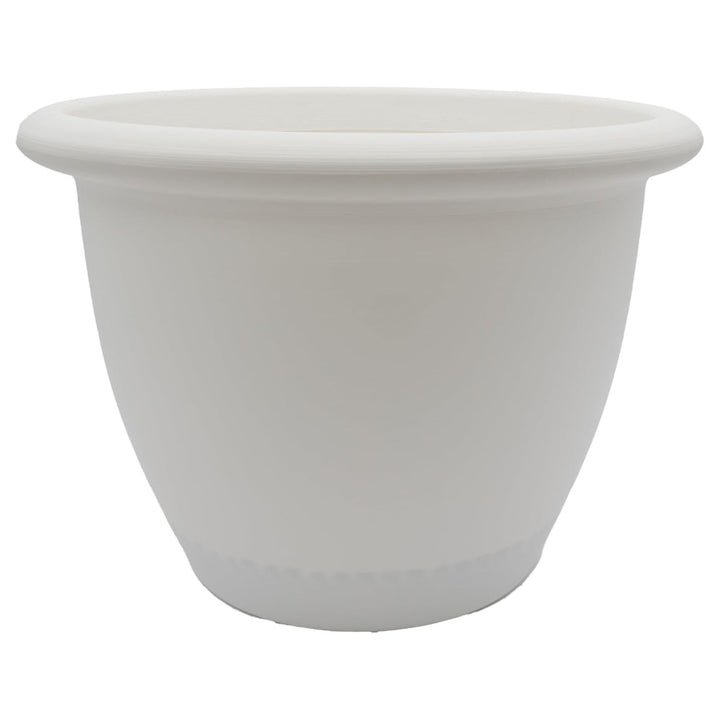 The HC Companies Sevilla Self-Watering Pot with Internal Disk, 12 Inch, White - VMInnovations