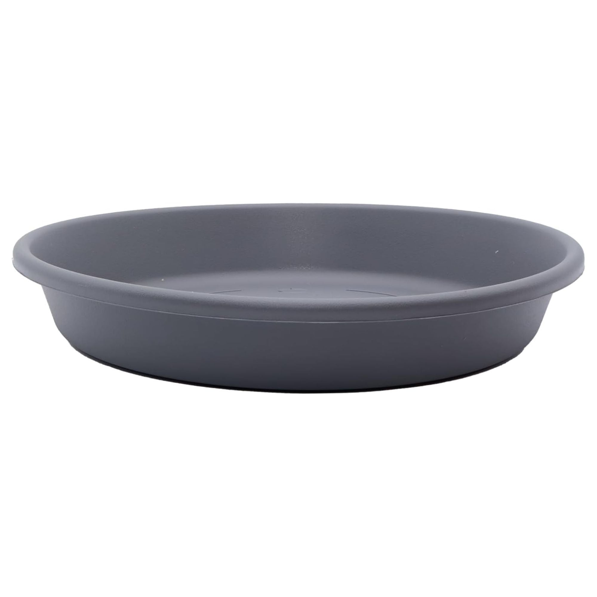 The HC Companies Classic 12 Inch Round Plant Pot Saucer Drip Tray, Warm Grey - VMInnovations