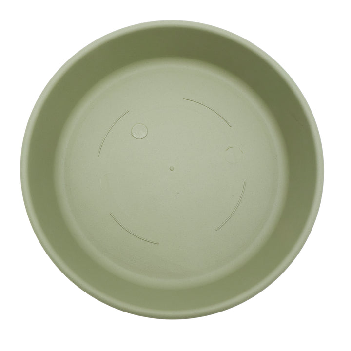 The HC Companies Classic 12" Plastic Round Plant Pot Saucer Drip Tray, Seafoam - VMInnovations
