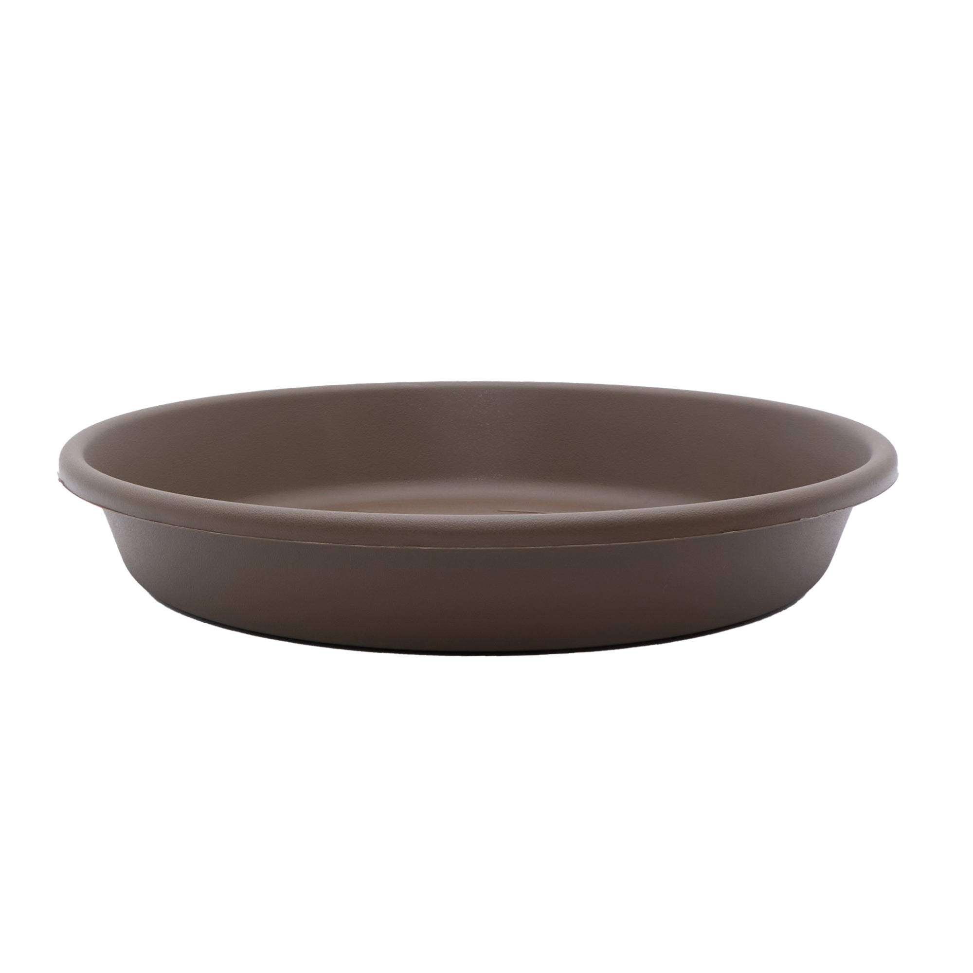 The HC Companies Classic 12" Plant Pot Saucer Drip Tray, Chocolate (Open Box)