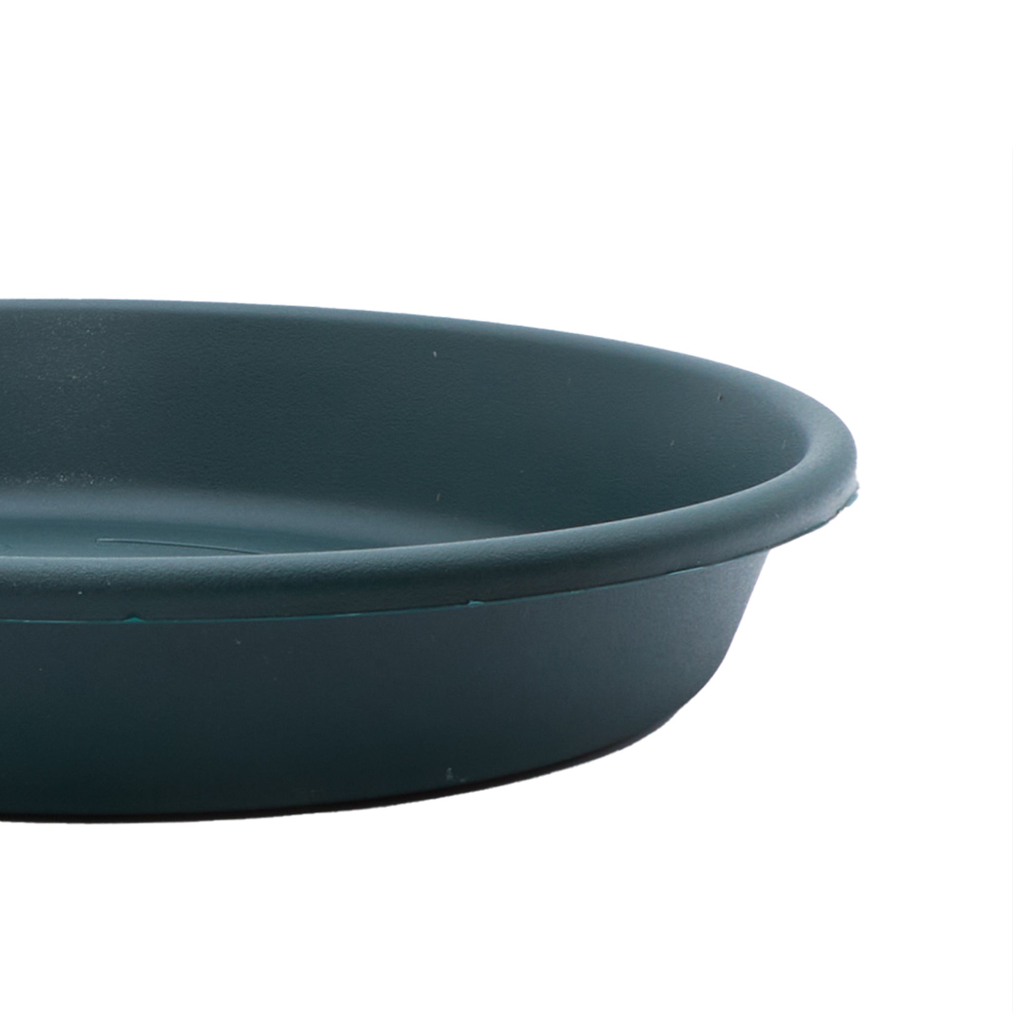 The HC Companies Classic 14 Inch Round Plant Pot Saucer Drip Tray, Evergreen - VMInnovations