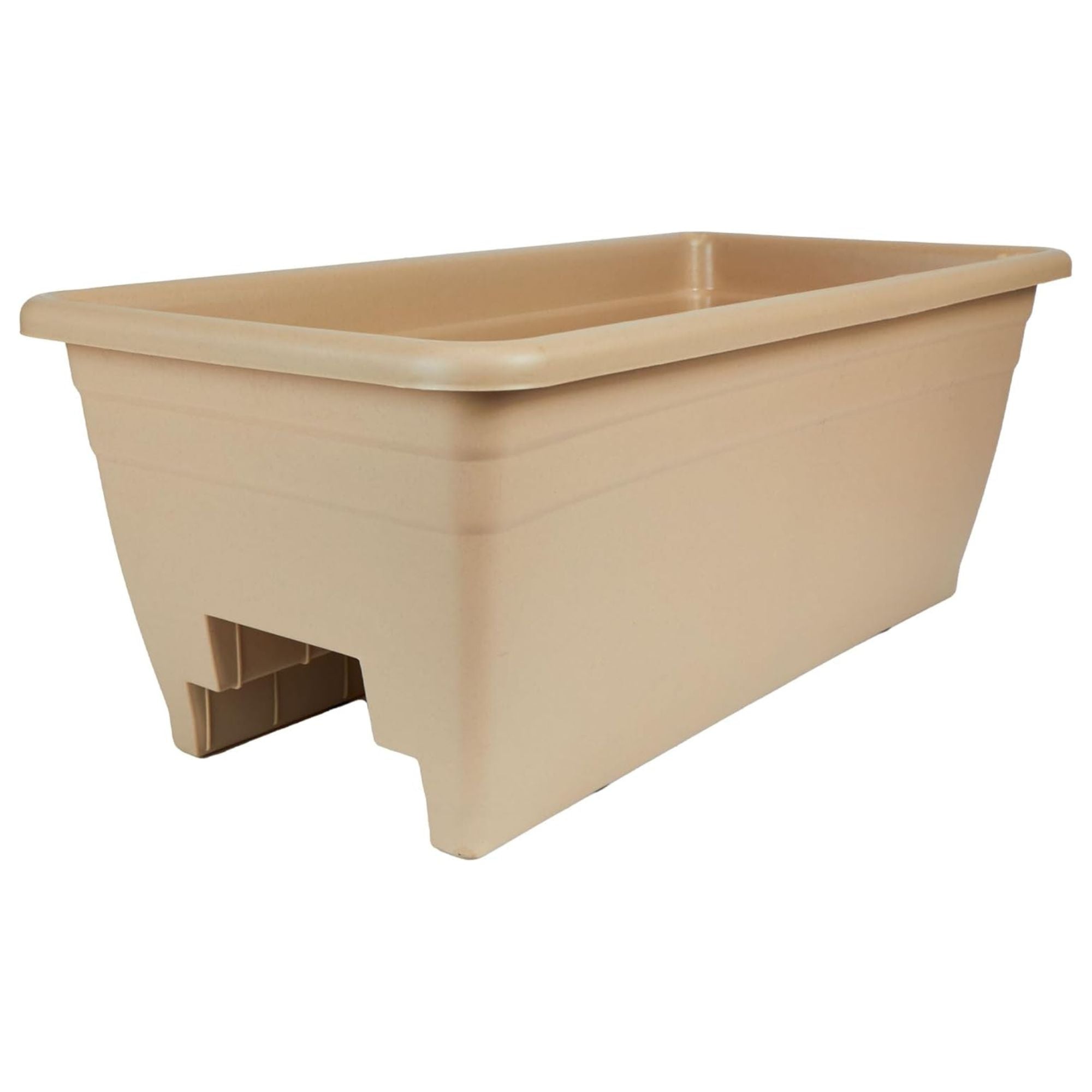 The HC Companies Railing Planter Box with Removable Drain Plugs, 24", (Open Box) - VMInnovations