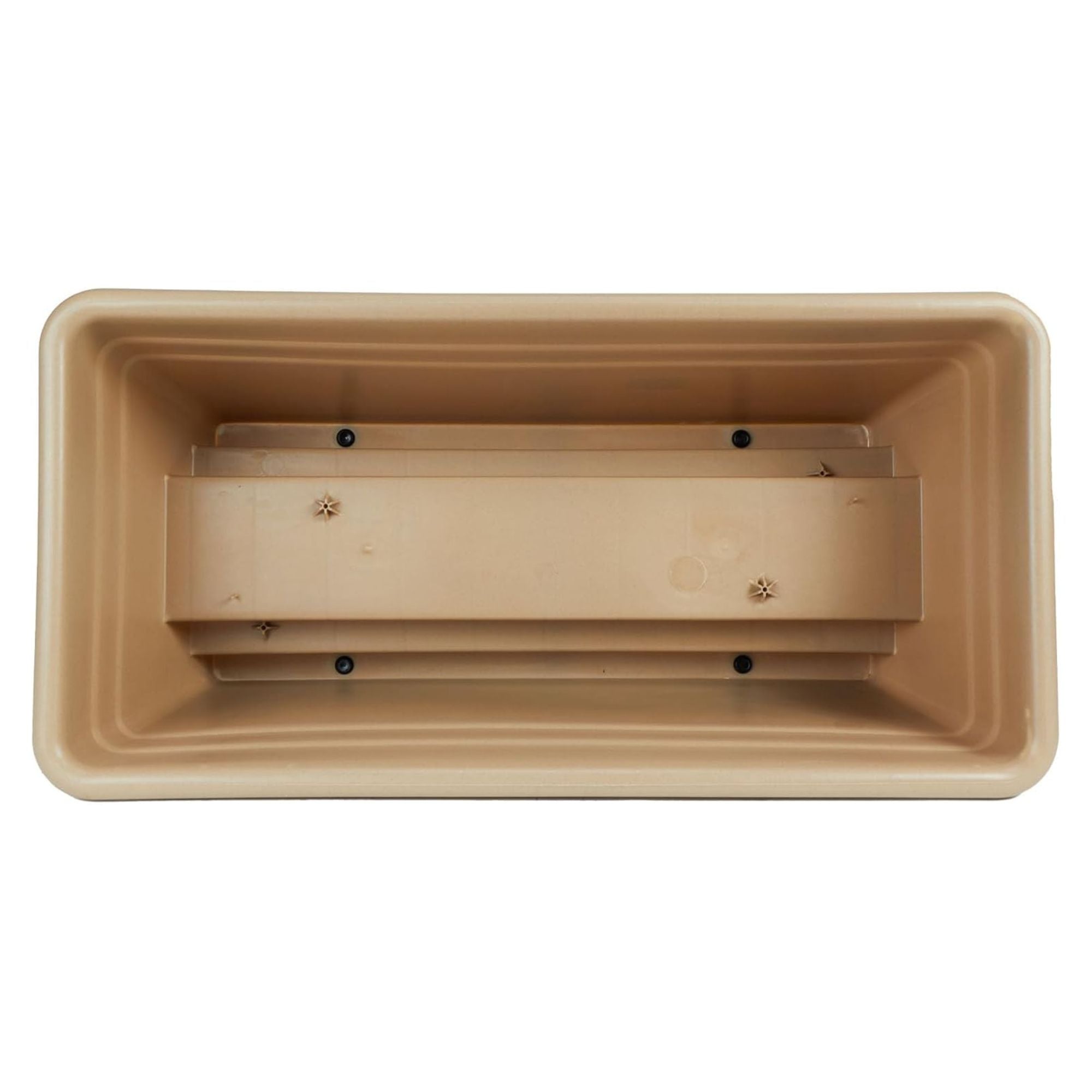 The HC Companies Railing Planter Box with Removable Drain Plugs, 24", (Open Box) - VMInnovations