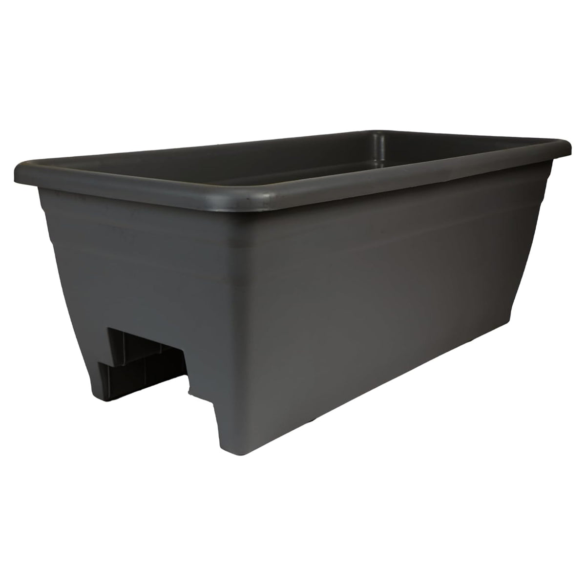 The HC Companies Deck Railing Planter Box w/Removable Drain Plugs, 24"(Open Box)